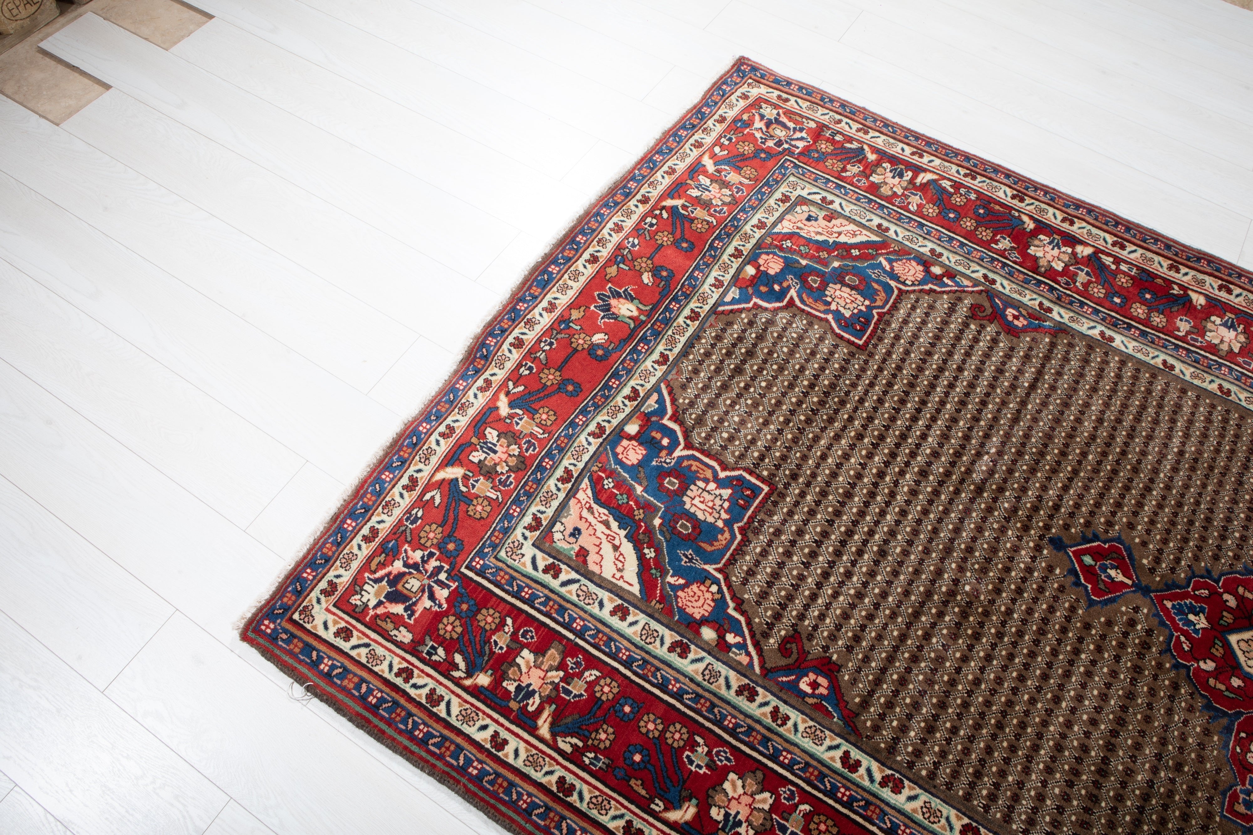 Hand-Knotted Vintage Wool Area Rug – 10' 6" x 5' 1" (320 x 156 cm) - Yasi & Fara