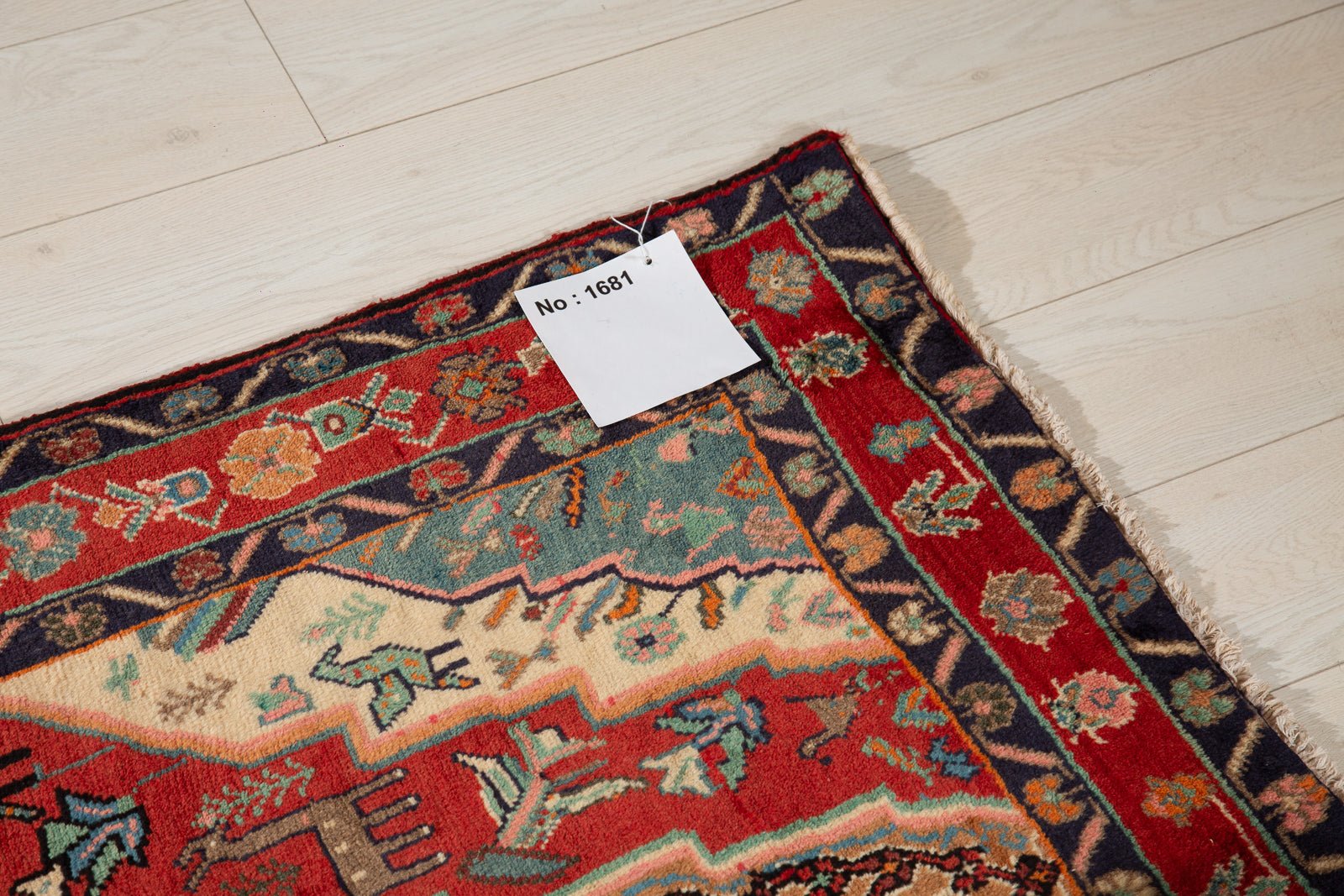 Hand-Knotted Vintage Wool Area Rug – 9' 5" x 5' 1" (287 x 154 cm) - Yasi & Fara