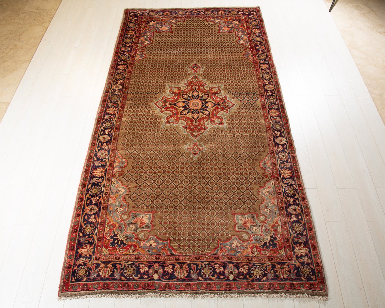 Hand-Knotted Vintage Wool Area Rug – 10' 2" x 5' 1" (310 x 156 cm) - Yasi & Fara