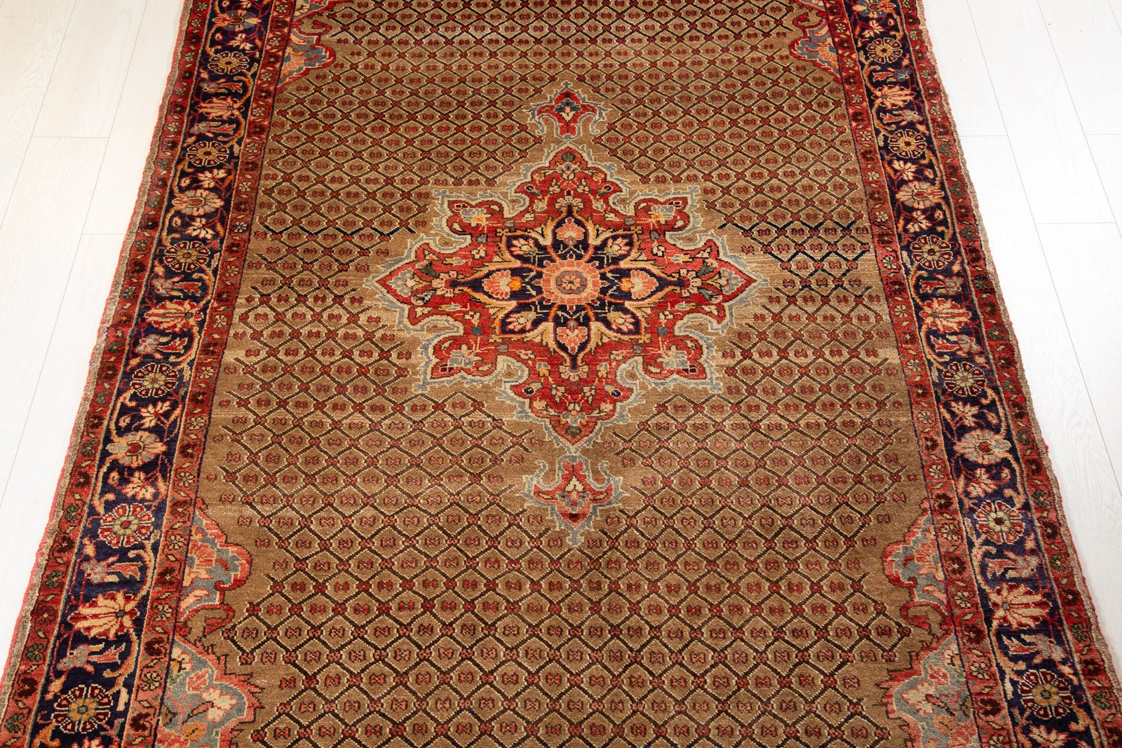 Hand-Knotted Vintage Wool Area Rug – 10' 2" x 5' 1" (310 x 156 cm) - Yasi & Fara