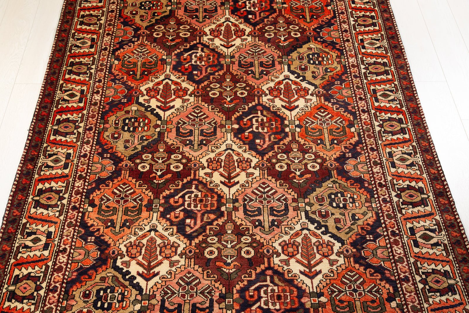 Hand-Knotted Vintage Wool Area Rug – 9' 11" x 5' 4" (303 x 162 cm) - Yasi & Fara