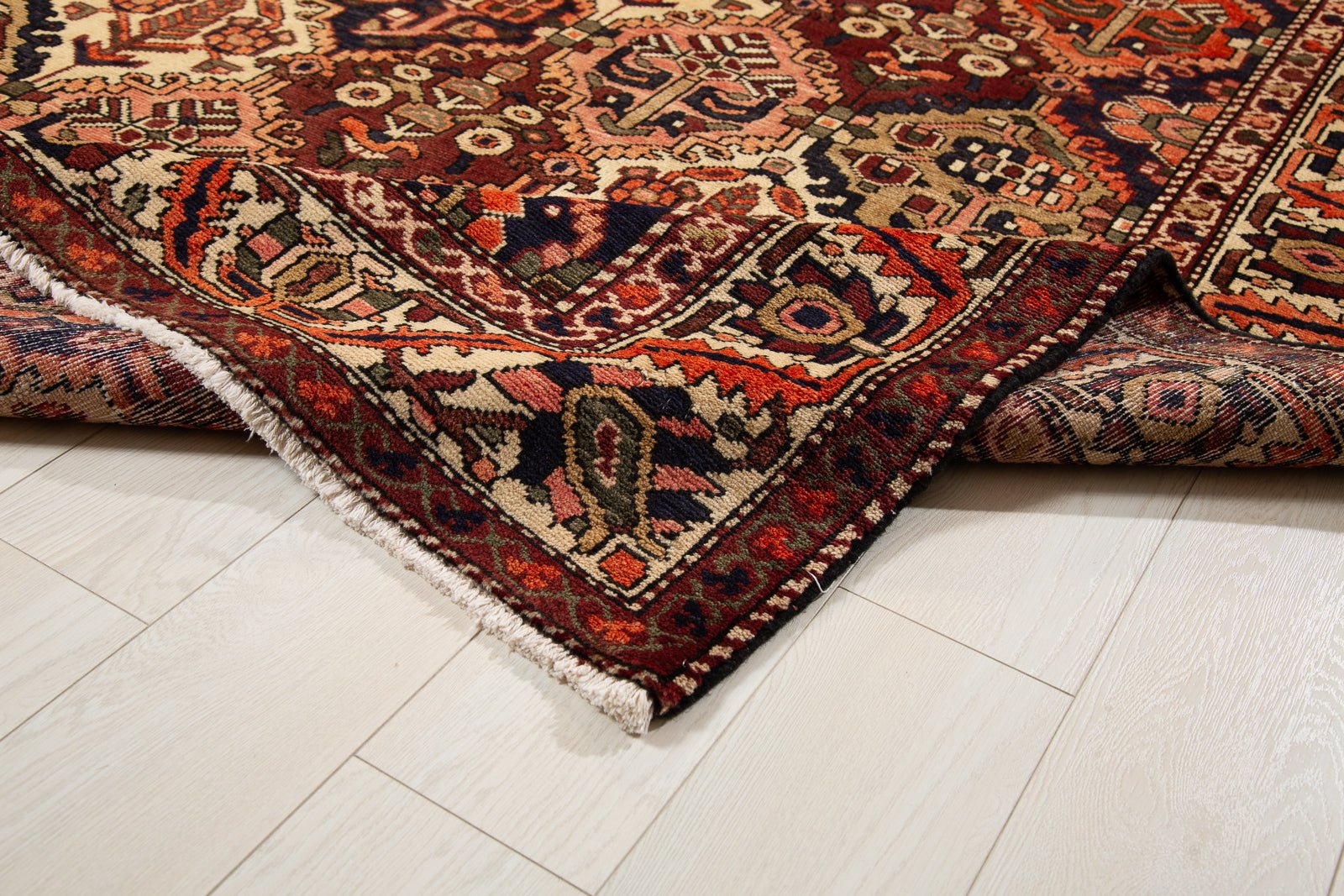 Hand-Knotted Vintage Wool Area Rug – 9' 11" x 5' 4" (303 x 162 cm) - Yasi & Fara