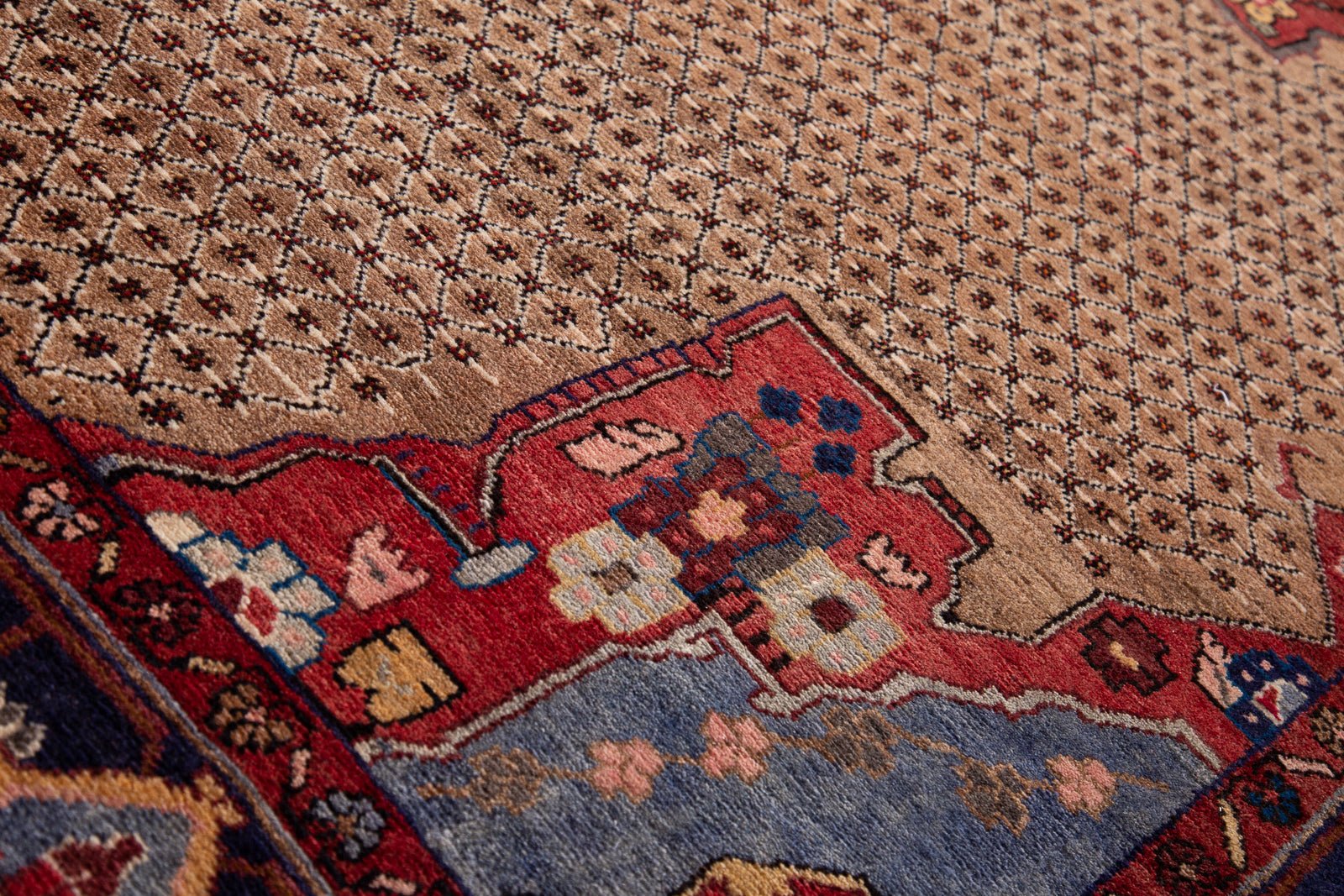 Hand-Knotted Vintage Wool Area Rug – 8' 9" x 4' 11" (267 x 149 cm) - Yasi & Fara
