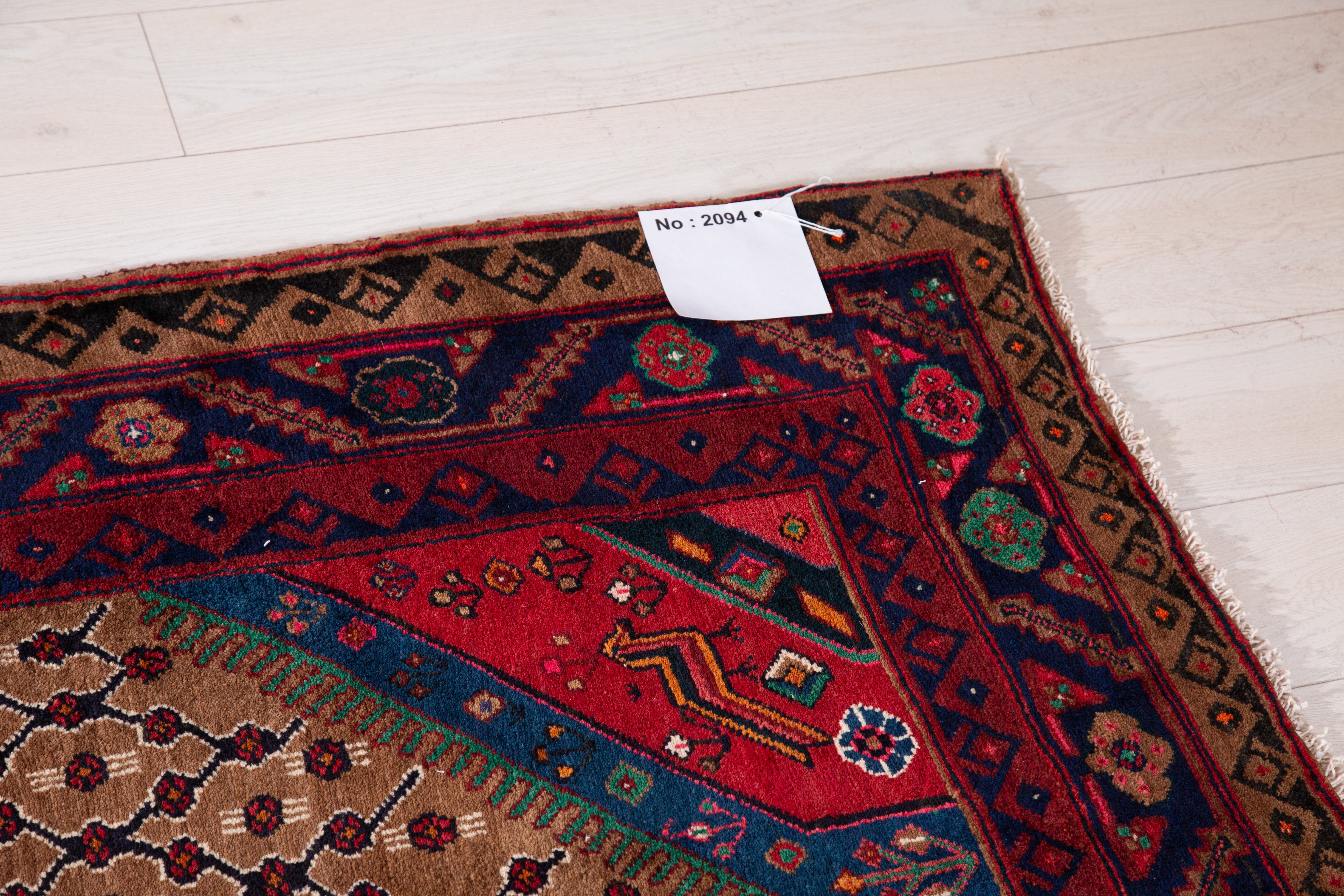 Hand-Knotted Vintage Wool Area Rug – 10' 7" x 5' 3" (323 x 159 cm) - Yasi & Fara