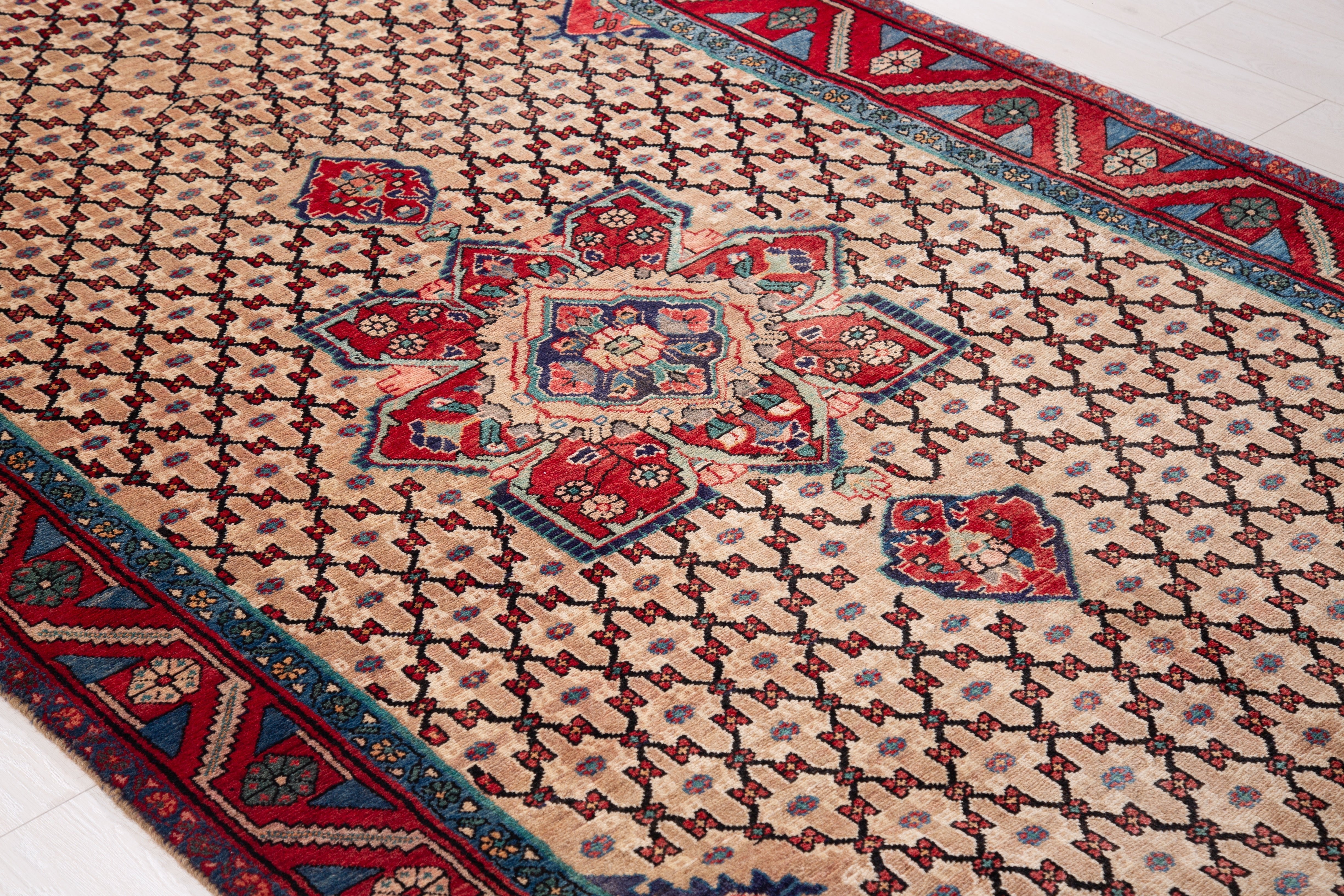 Hand-Knotted Vintage Wool Area Rug – 10' 2" x 5' 3" (311 x 159 cm) - Yasi & Fara