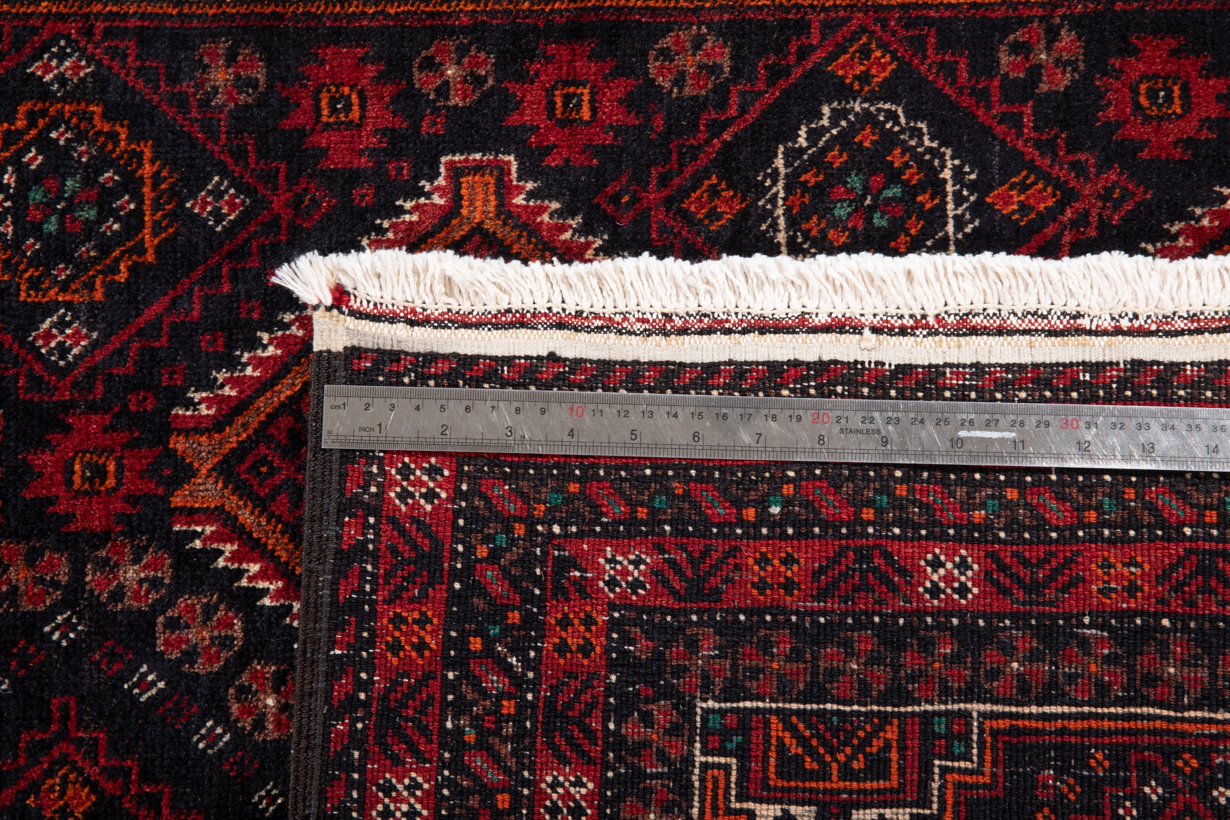 Hand-Knotted Vintage Wool Area Rug – 6' 9" x 3' 8" (206 x 111 cm) - Yasi & Fara