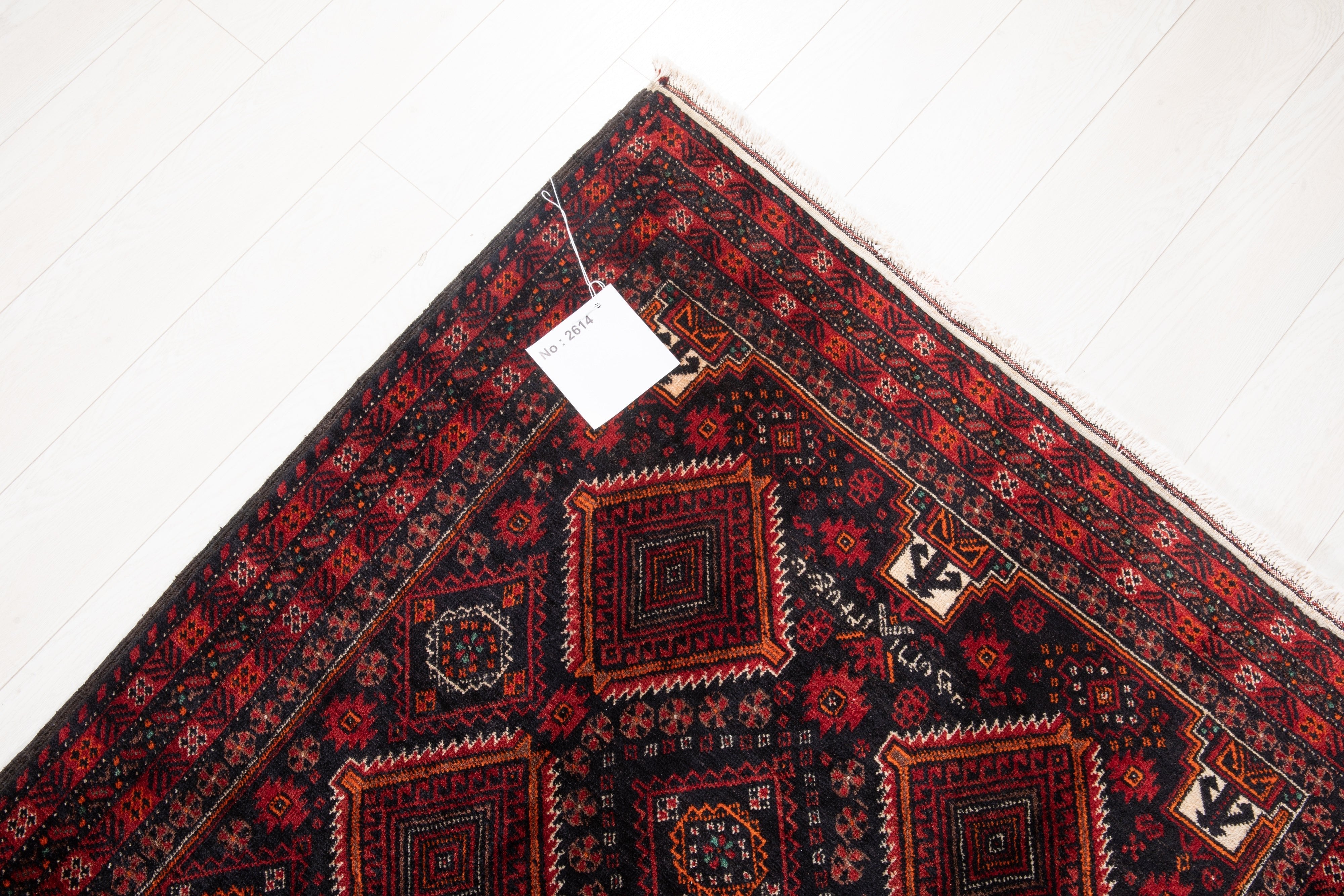 Hand-Knotted Vintage Wool Area Rug – 6' 9" x 3' 8" (206 x 111 cm) - Yasi & Fara