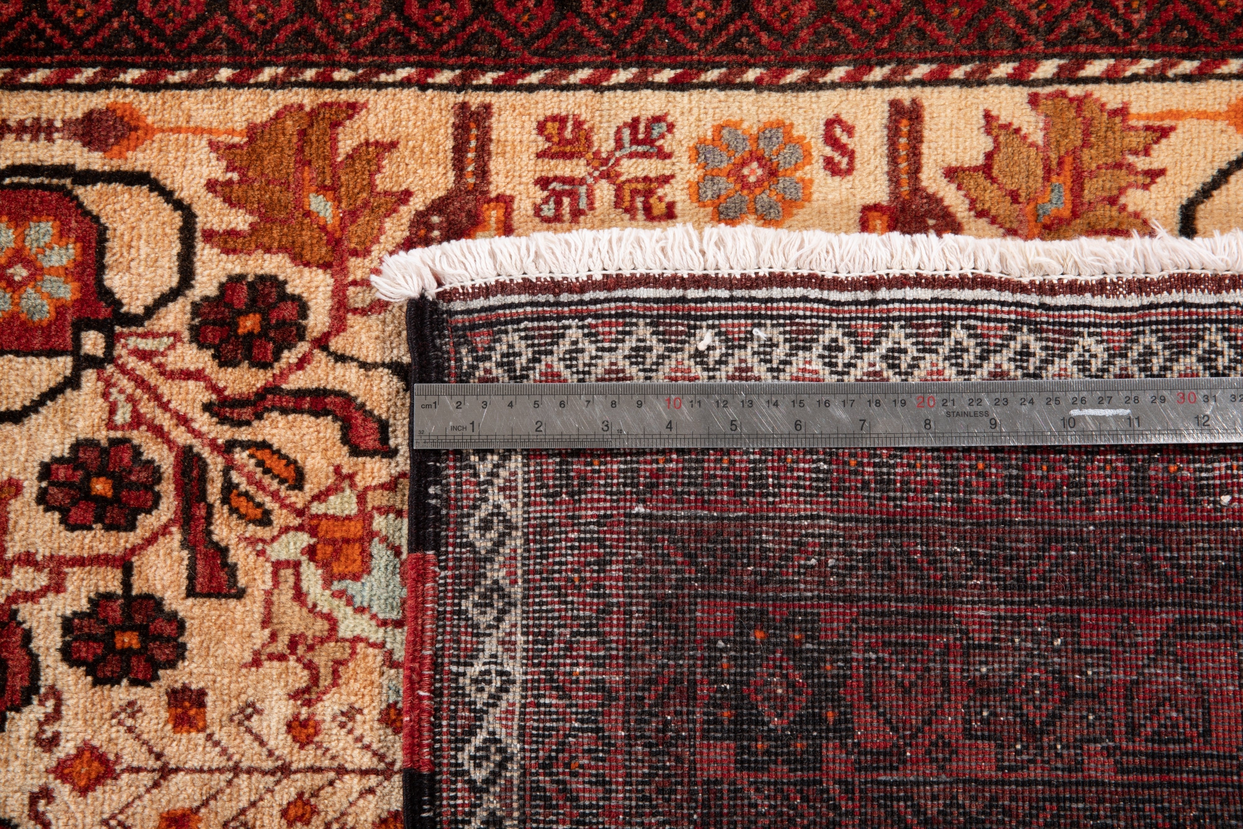 Hand-Knotted Vintage Wool Area Rug – 6' 11" x 3' 5" (212 x 106 cm) - Yasi & Fara