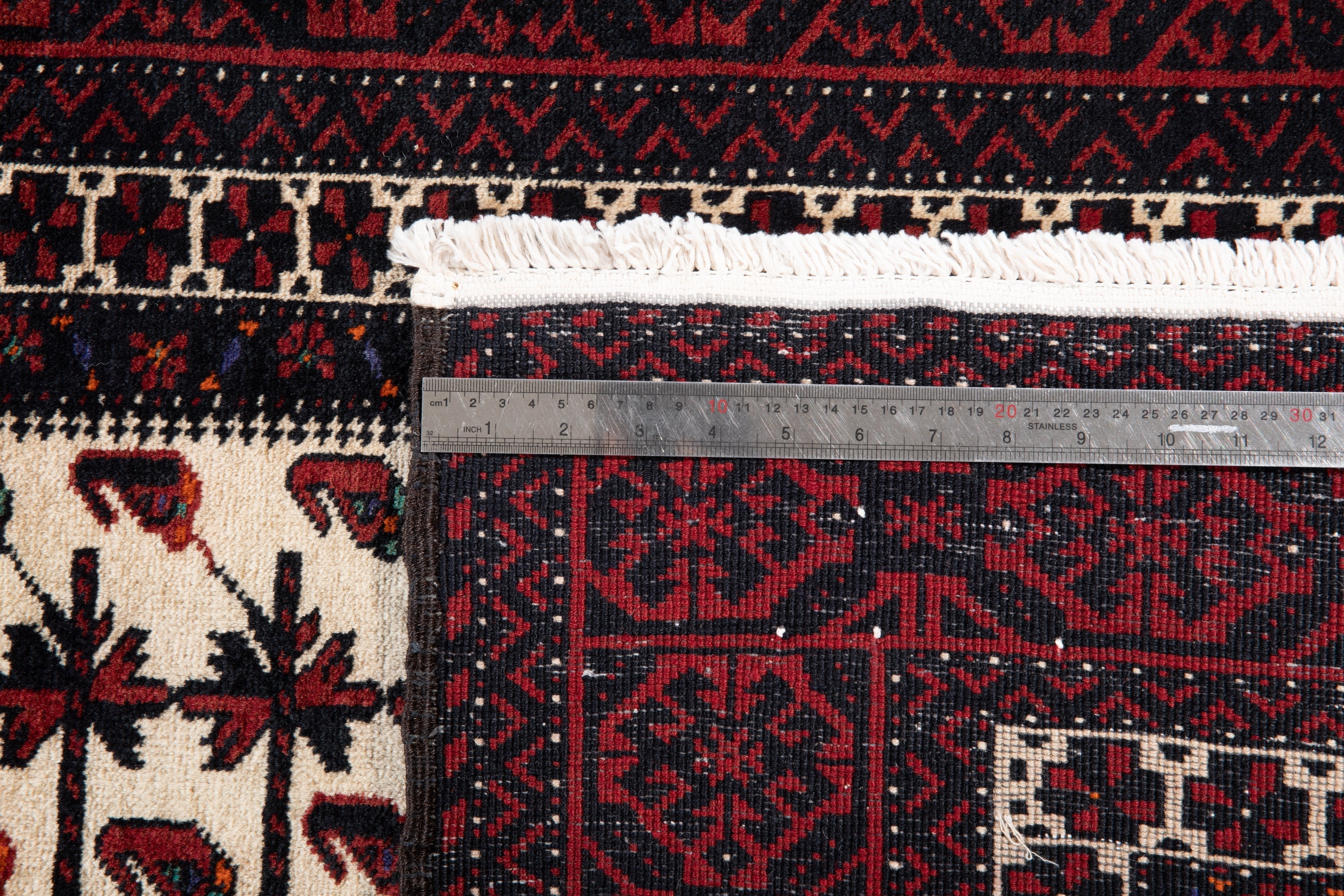 Hand-Knotted Vintage Wool Area Rug – 6' 8" x 3' 3" (204 x 100 cm) - Yasi & Fara