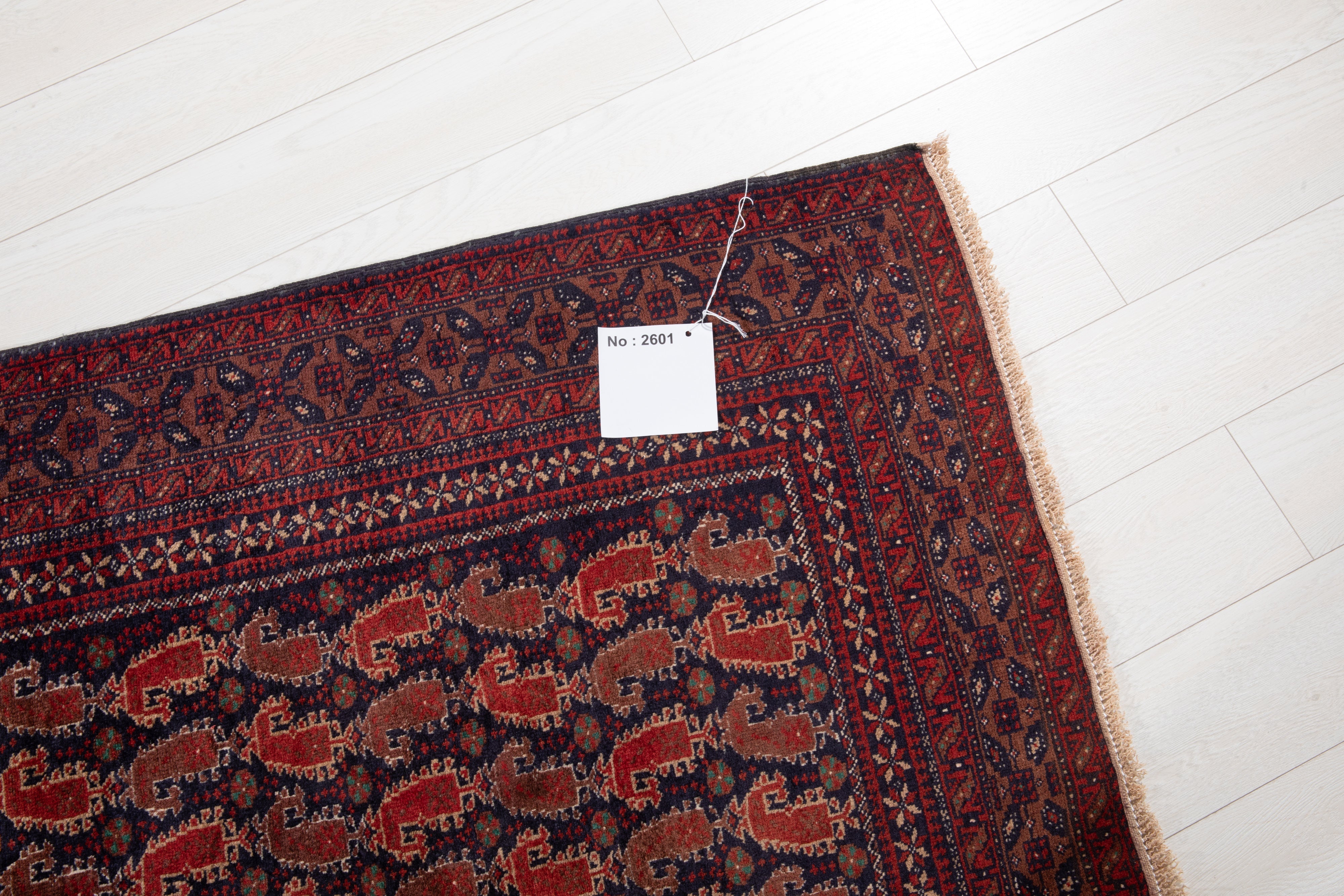 Hand-Knotted Vintage Wool Area Rug – 6' 2" x 3' 4" (188 x 103 cm) - Yasi & Fara