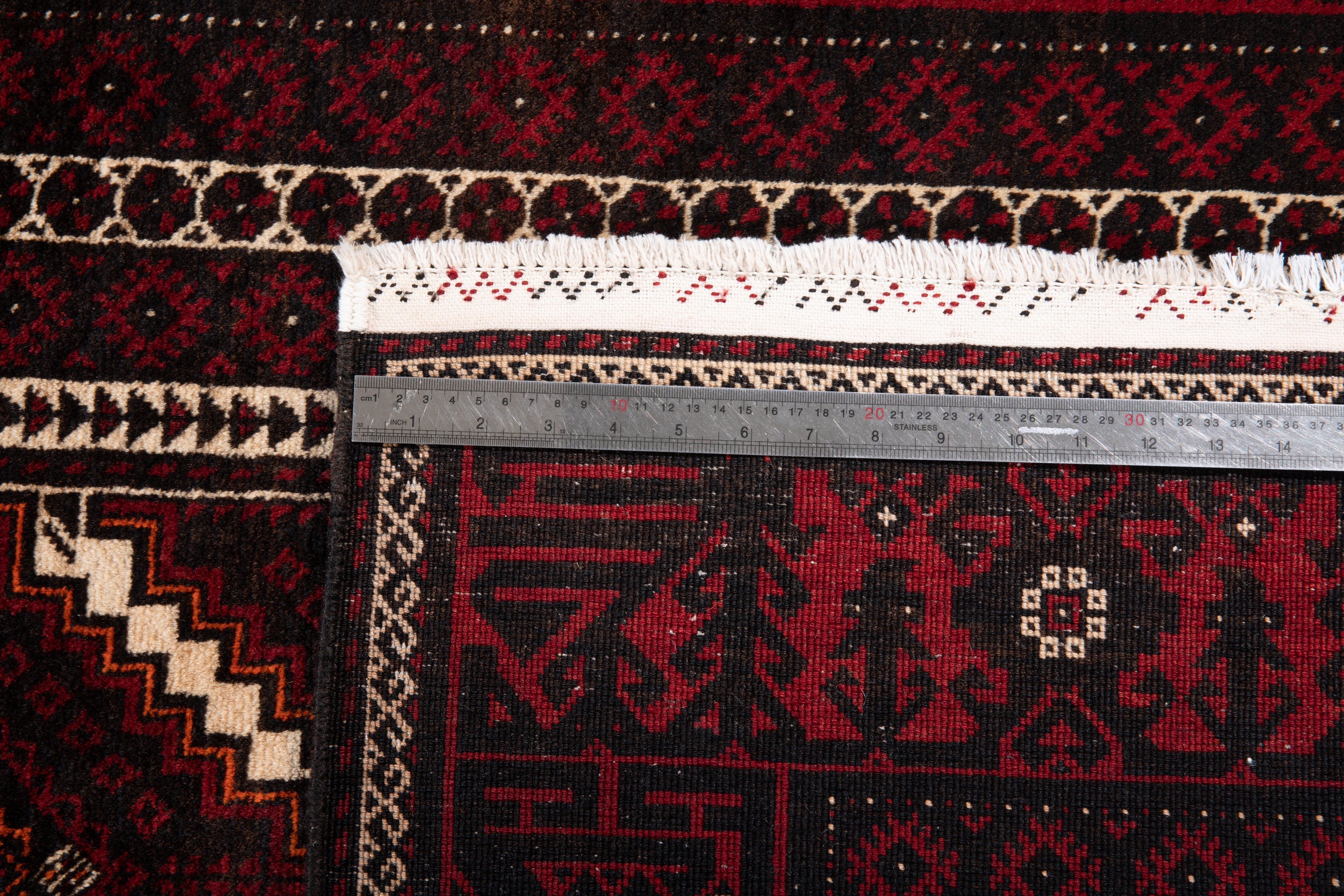 Hand-Knotted Vintage Wool Area Rug – 6' 8" x 3' 6" (203 x 106 cm) - Yasi & Fara