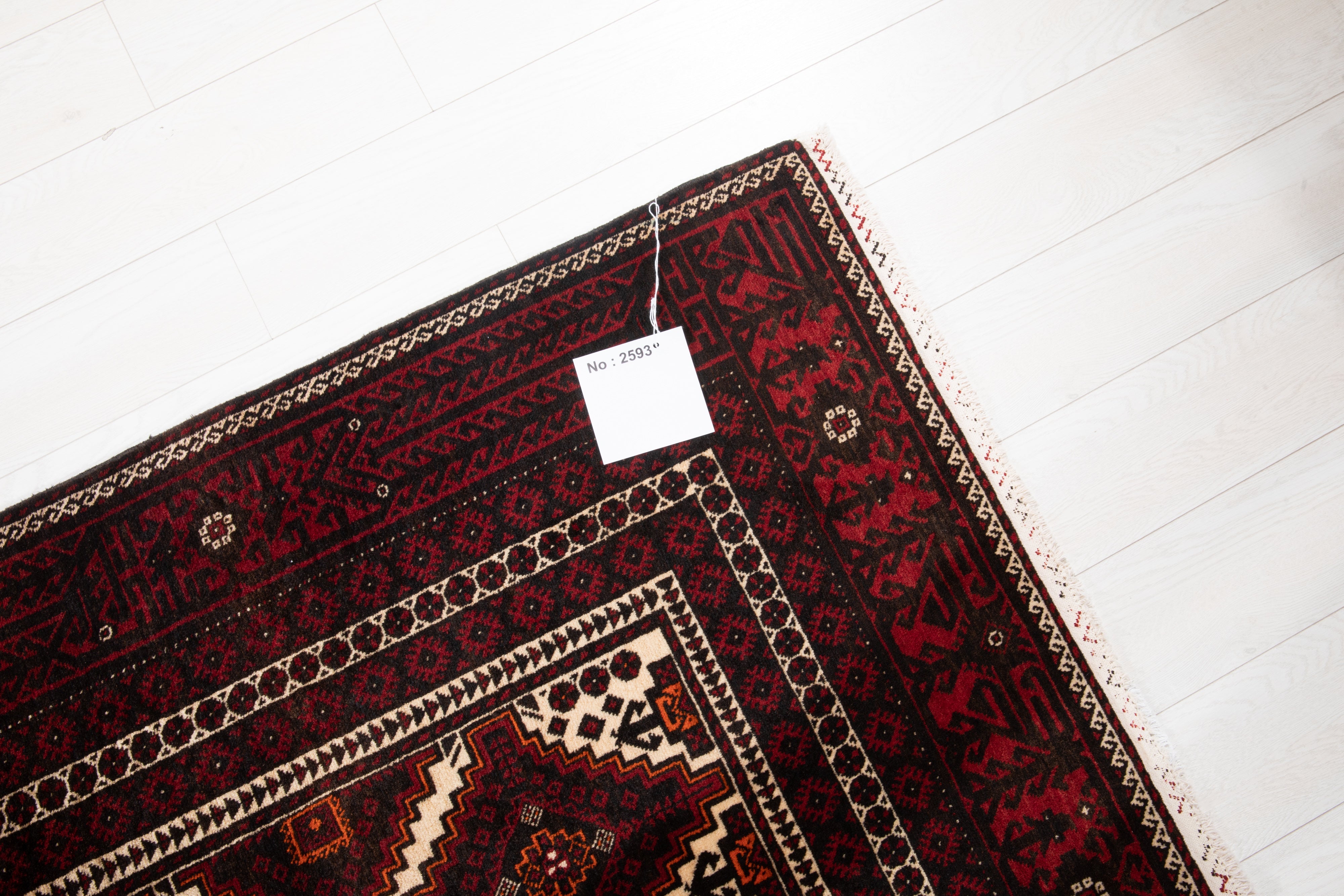Hand-Knotted Vintage Wool Area Rug – 6' 8" x 3' 6" (203 x 106 cm) - Yasi & Fara