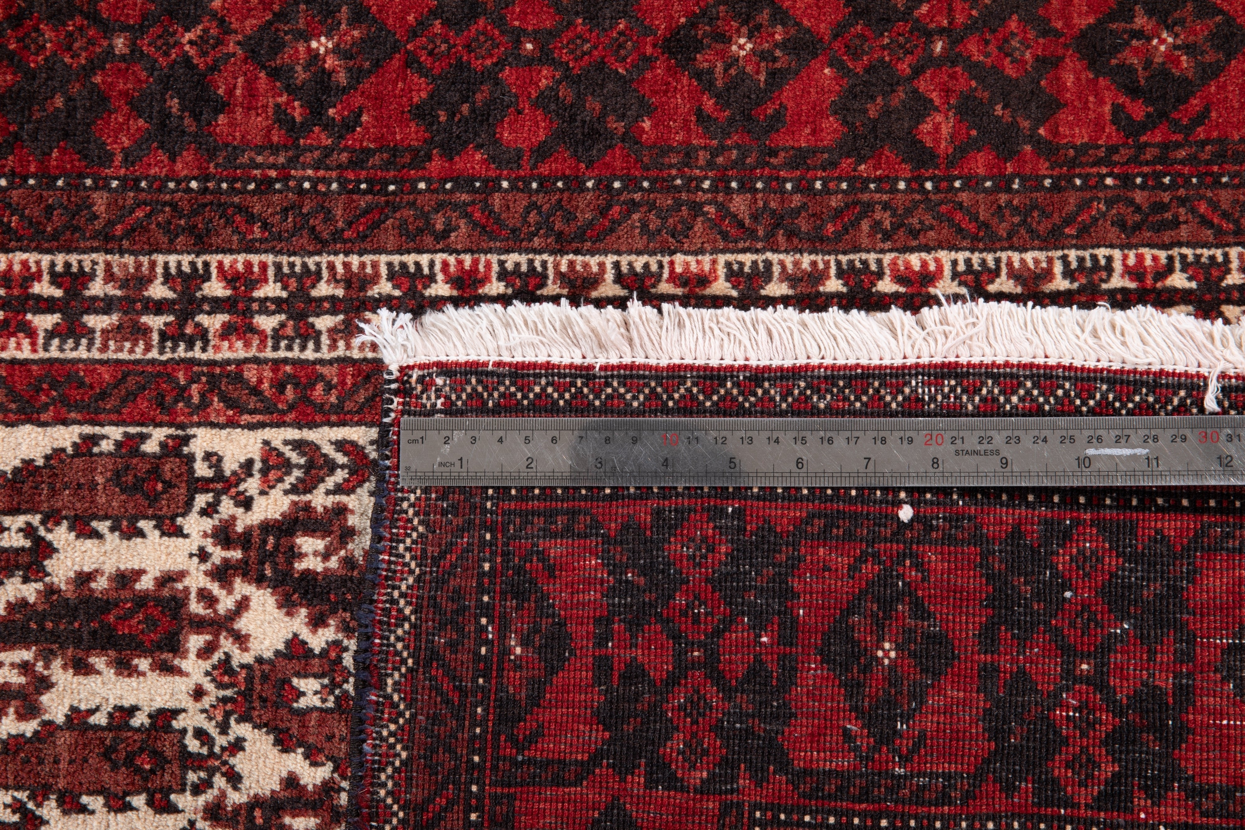 Hand-Knotted Vintage Prayer Wool Area Rug – 6' x 3' 1" (182 x 95 cm) - Yasi & Fara