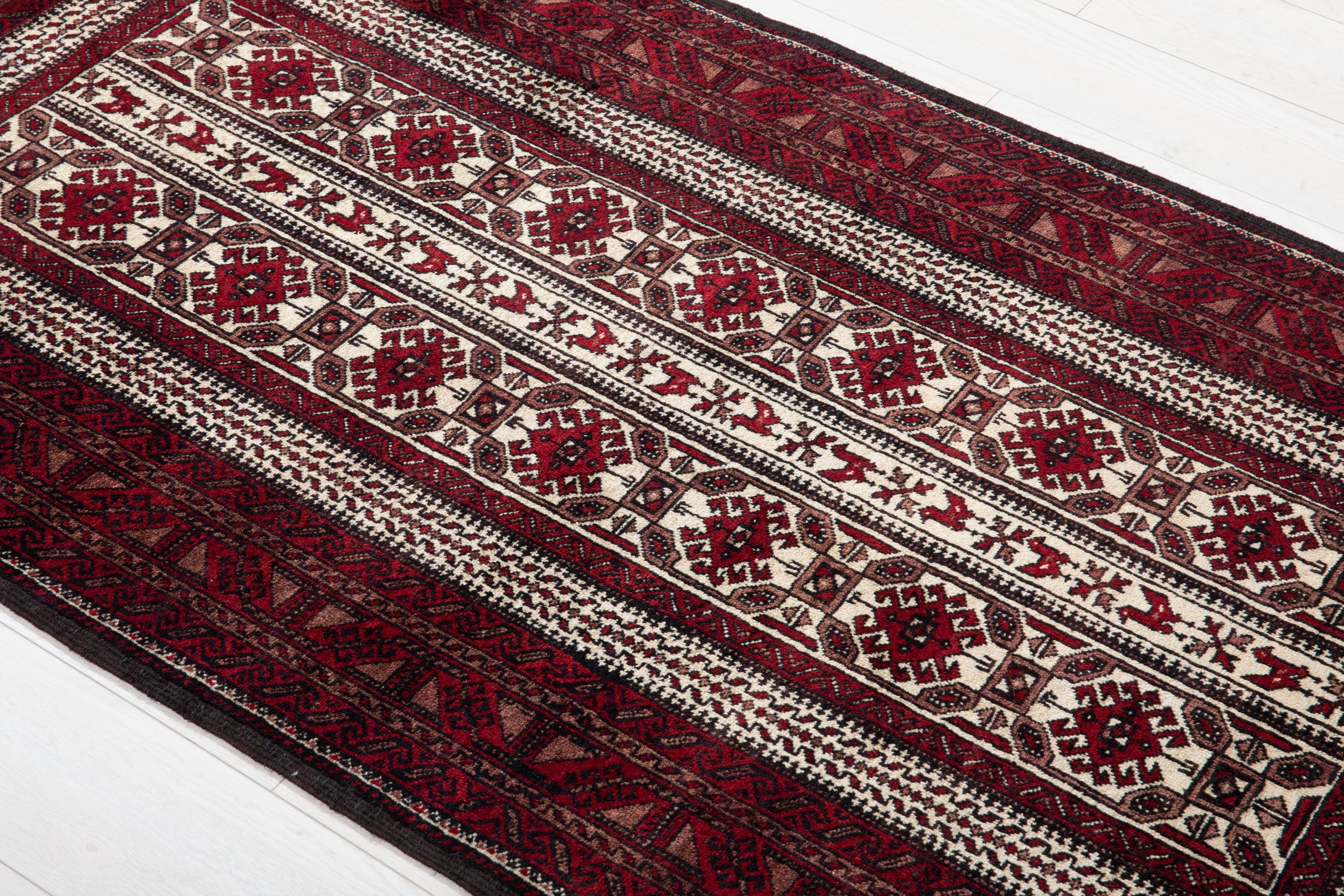 Hand-Knotted Vintage Wool Area Rug – 5' 10" x 3' 2" (178 x 97 cm) - Yasi & Fara