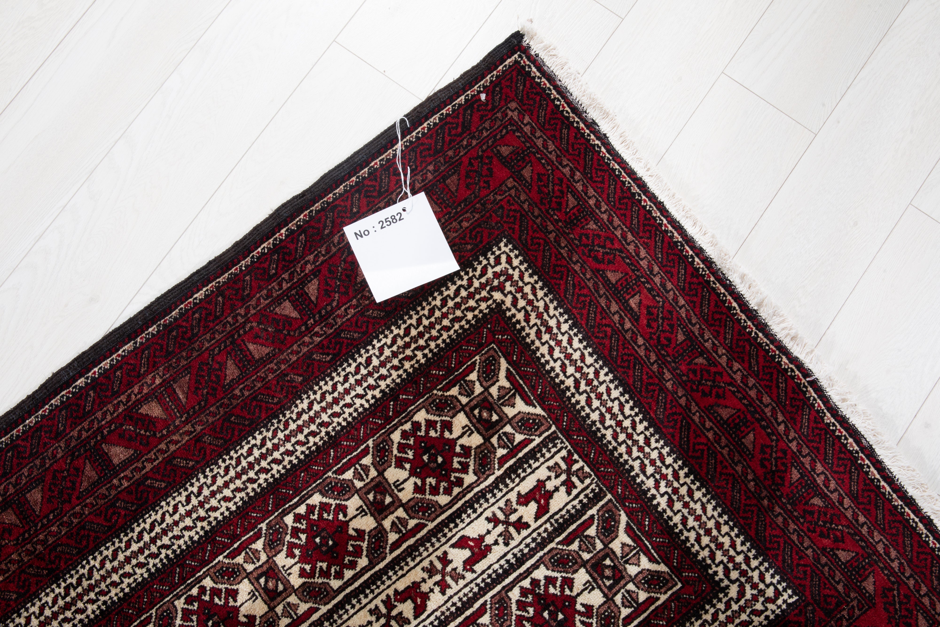 Hand-Knotted Vintage Wool Area Rug – 5' 10" x 3' 2" (178 x 97 cm) - Yasi & Fara