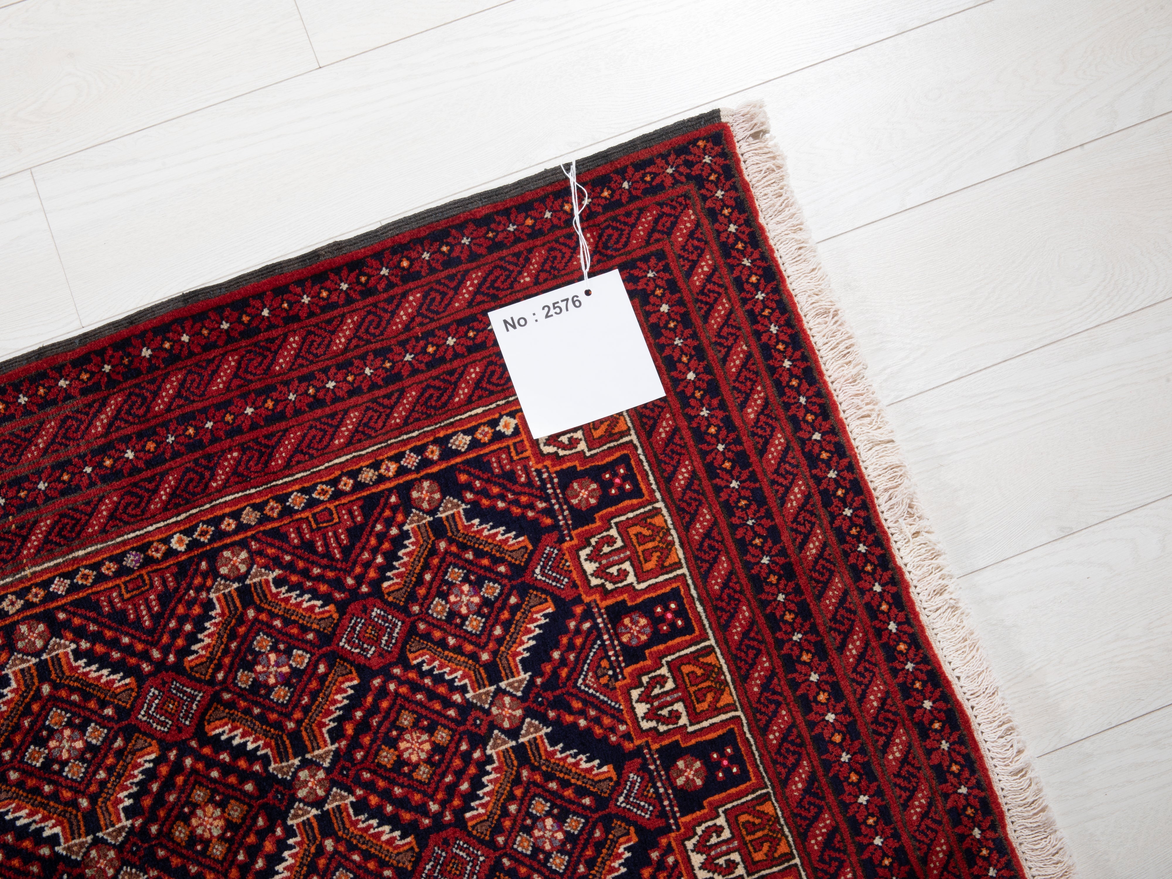 Hand-Knotted Vintage Wool Area Rug – 6' x 3' 3" (183 x 99 cm) - Yasi & Fara