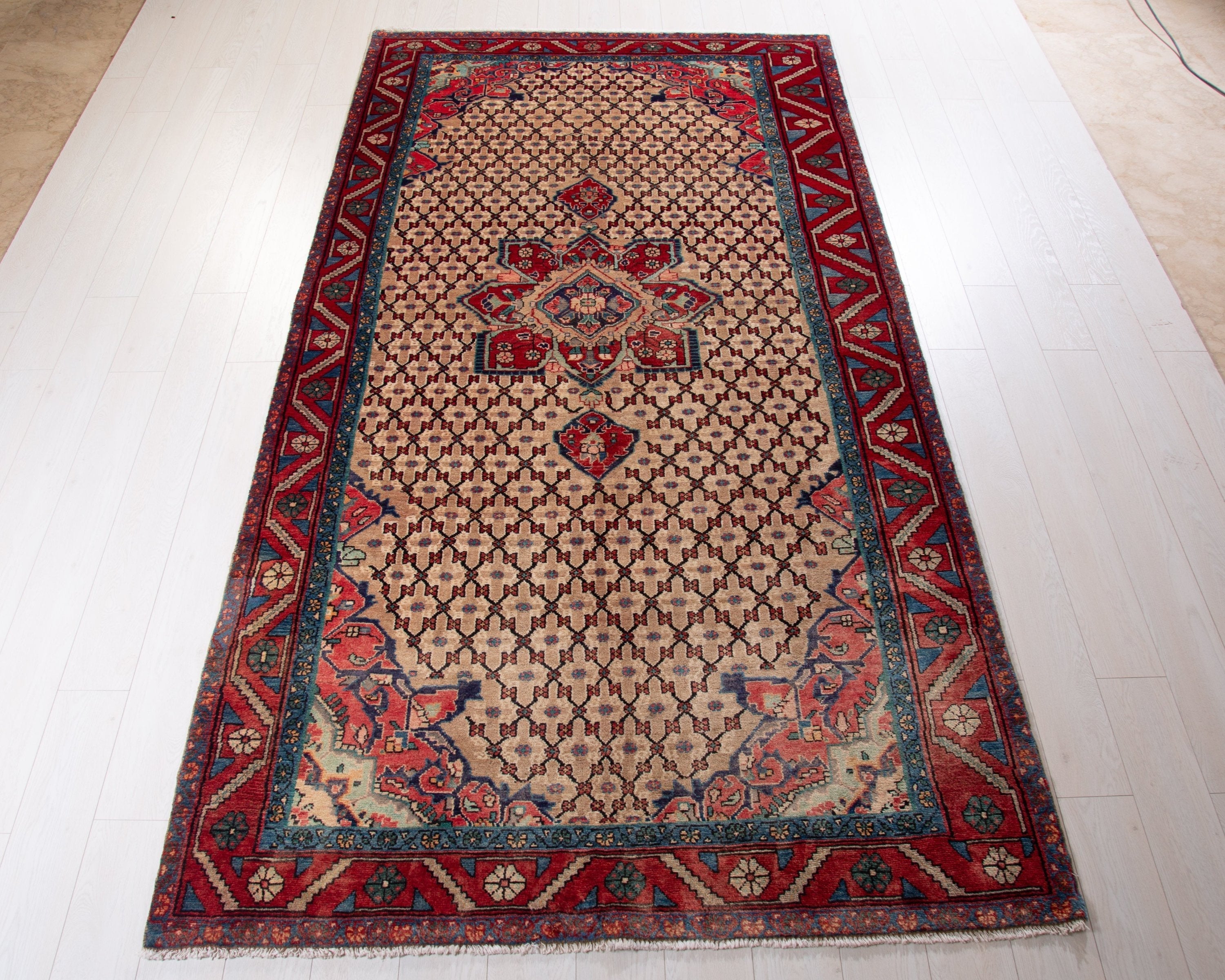Vintage Kurdish Bandi Persian rug
