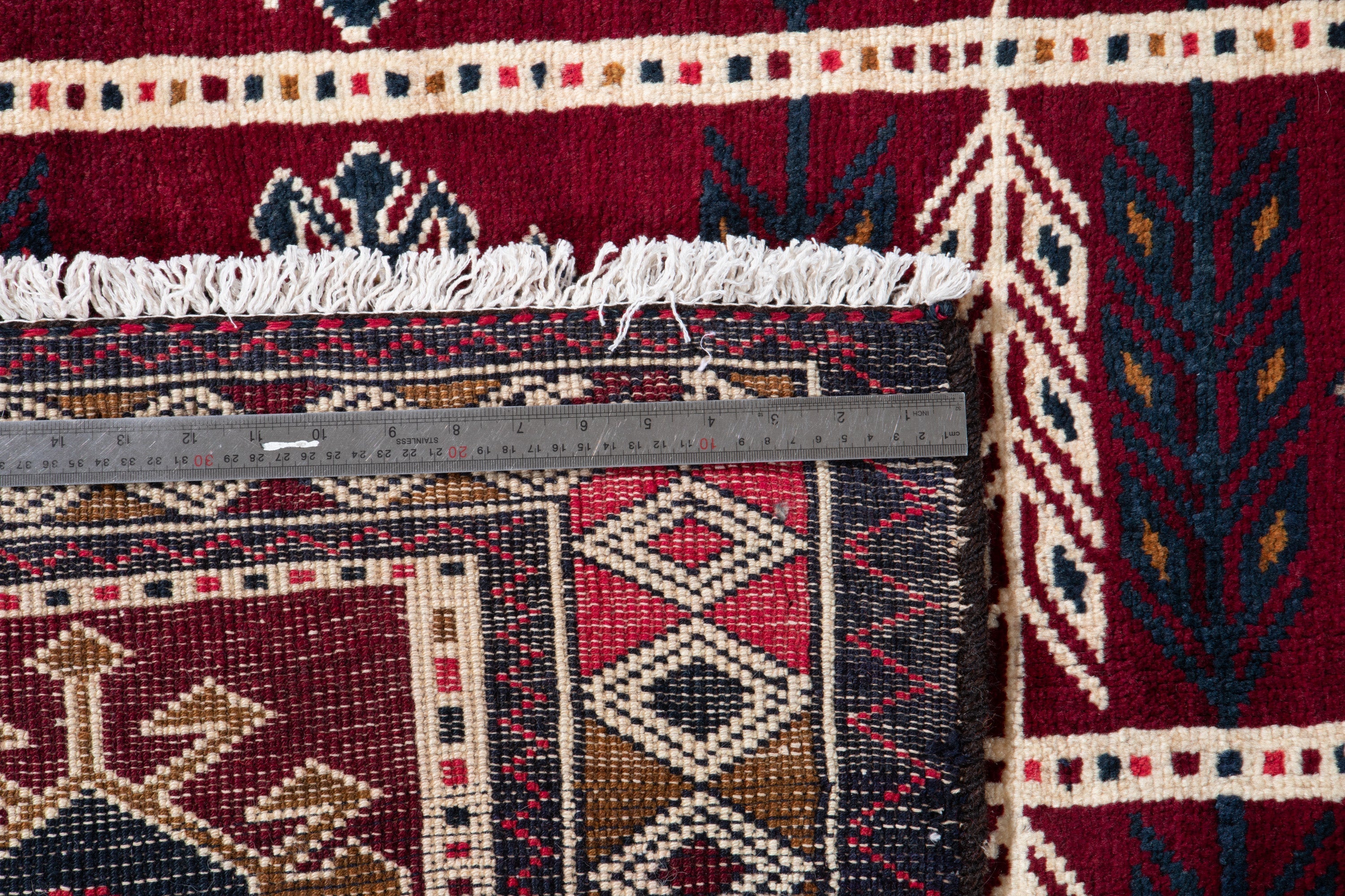 Hand-Knotted Vintage Wool Area Rug – 7' 11" x 5' 1" (241 x 155 cm) - Yasi & Fara