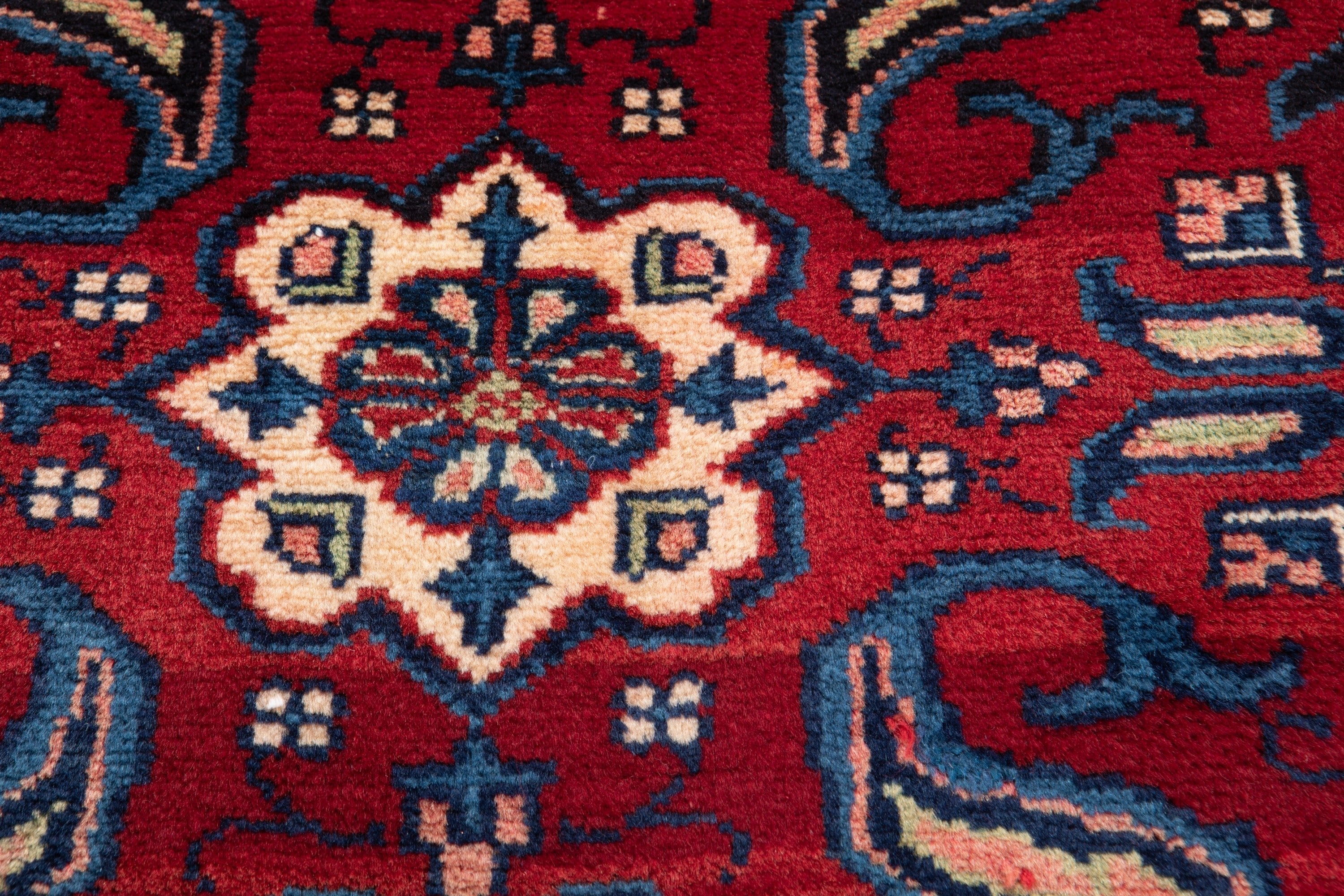 Hand-Knotted Vintage Wool Area Rug – 7' 10" x 3' 9" (238 x 114 cm) - Yasi & Fara