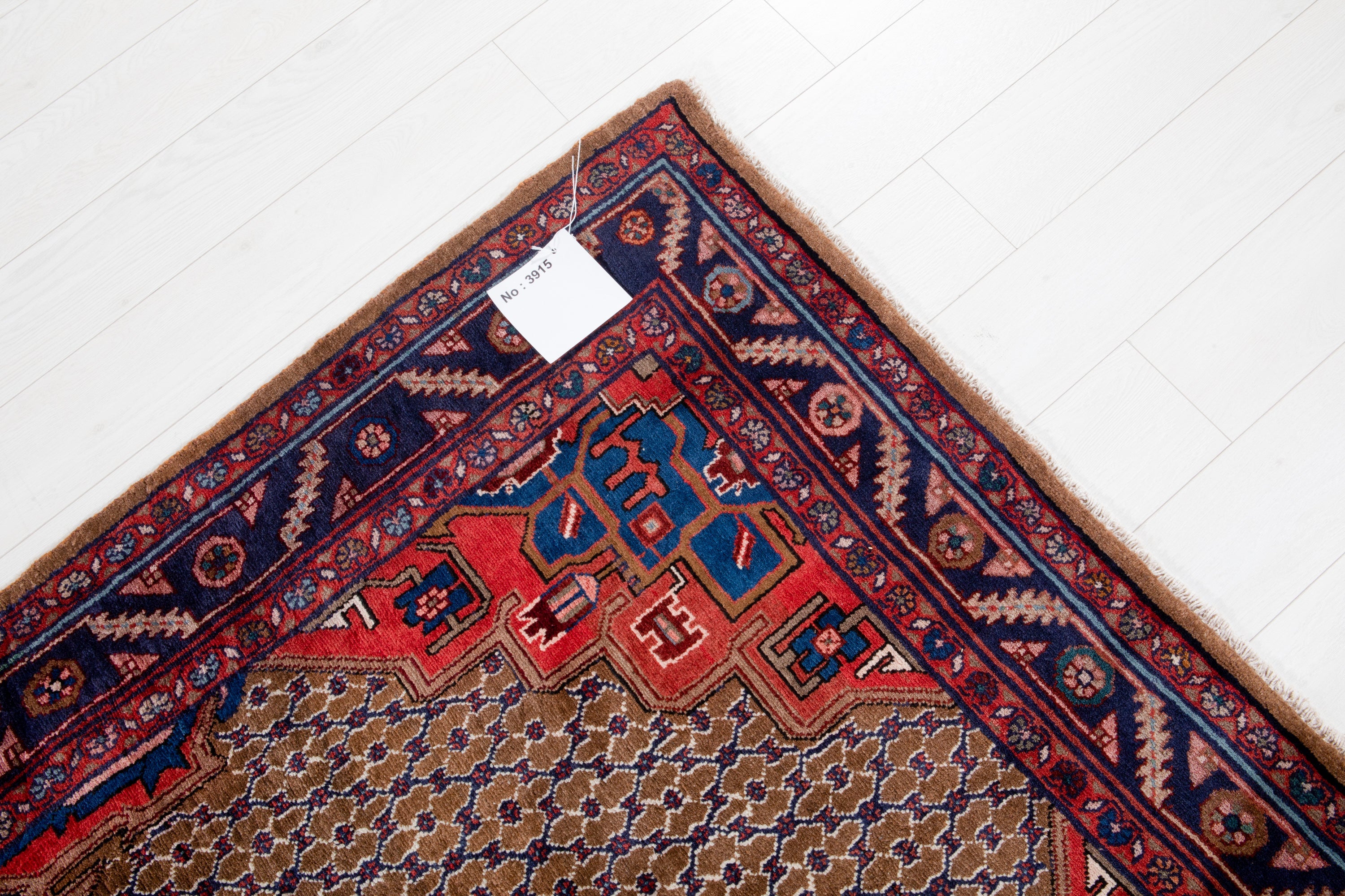 Hand-Knotted Vintage Wool Area Rug – 10' 7" x 5' 2" (323 x 157 cm) - Yasi & Fara
