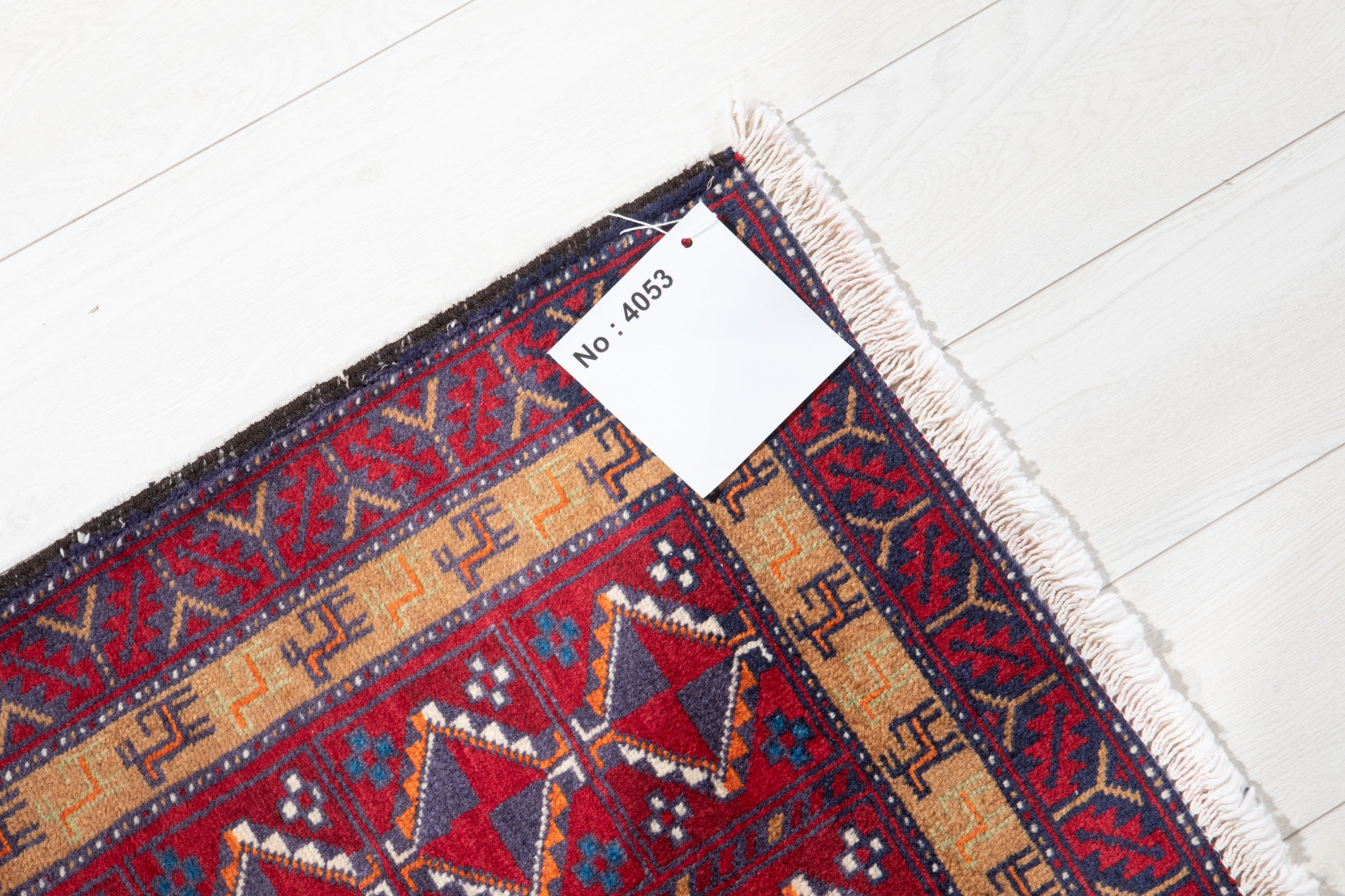Vintage Small Lori Tribal Wool Rug, Red, 2x2 – 2' 2" x 2' 0" (66 x 62 cm)