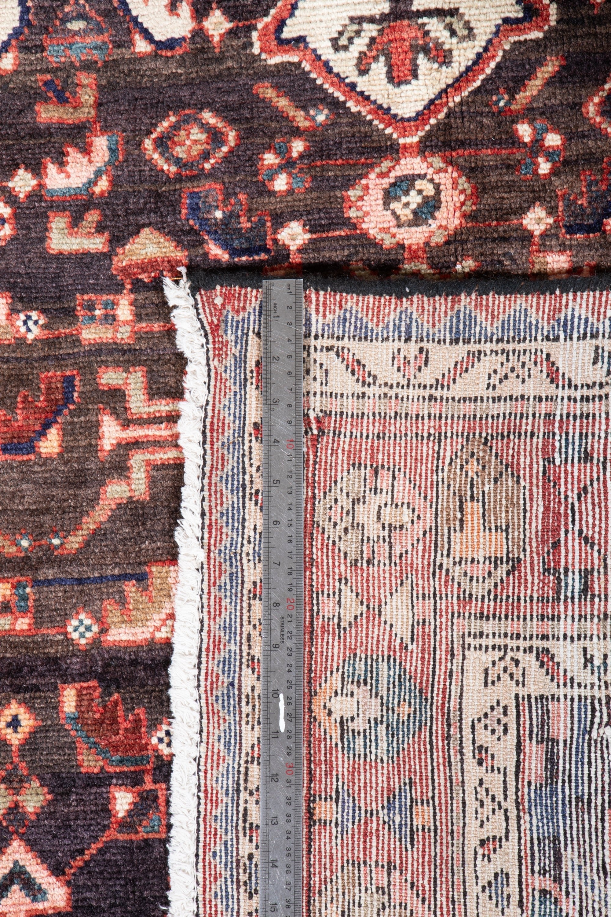 Hand-Knotted Vintage Wool Area Rug – 11' 1" x 5' 3" (338 x 159 cm) - Yasi & Fara