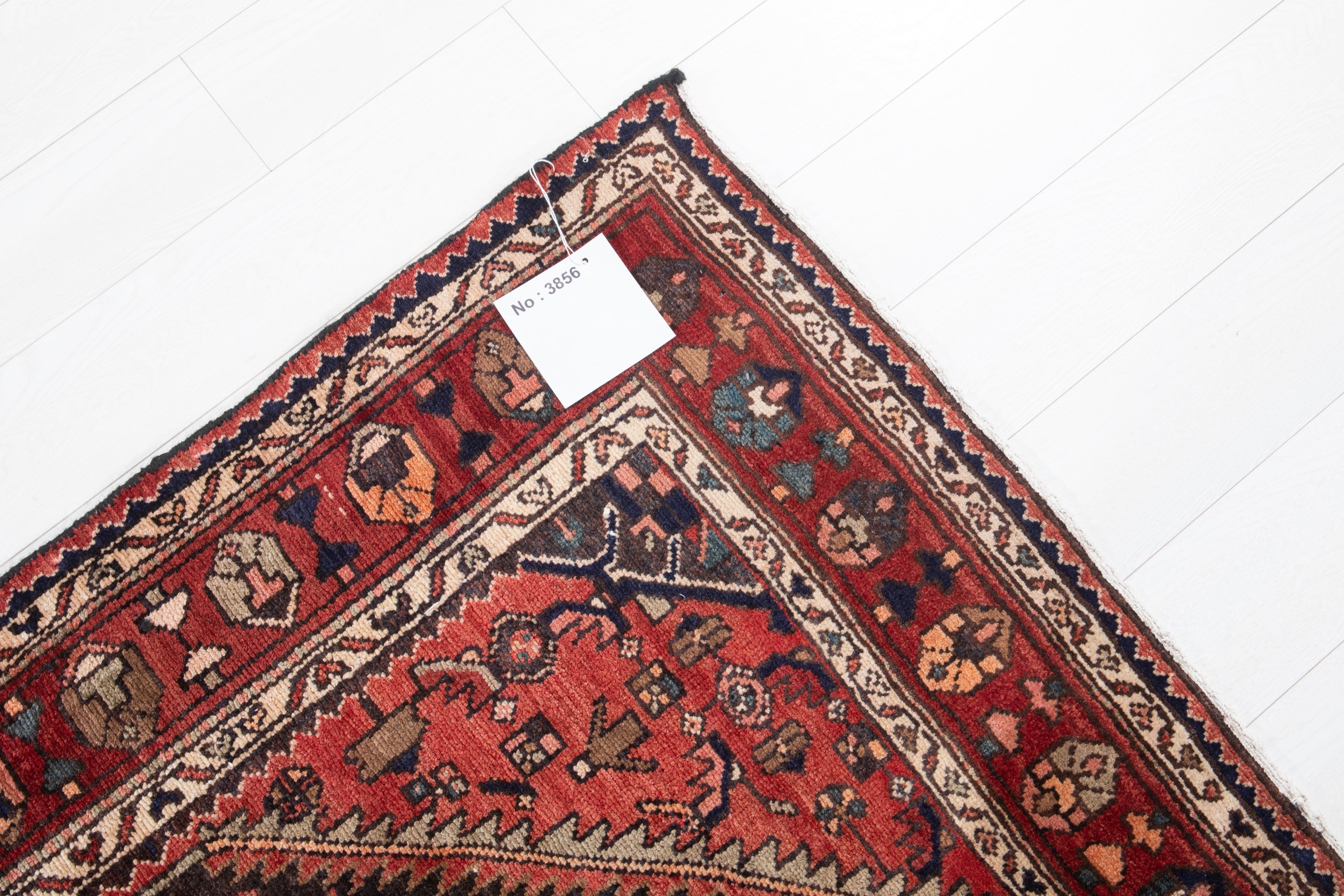 Hand-Knotted Vintage Wool Area Rug – 11' 1" x 5' 3" (338 x 159 cm) - Yasi & Fara
