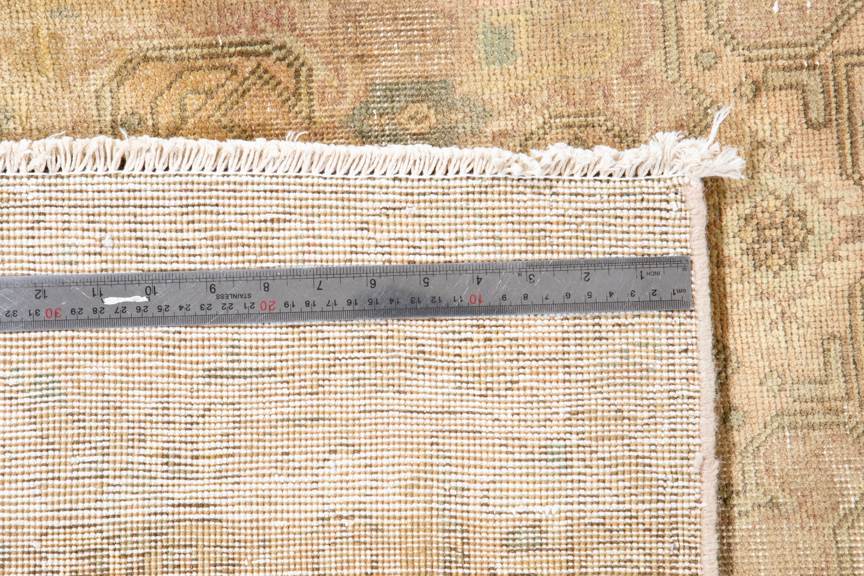 Hand-Knotted Vintage Large Wool Area Rug Faded – 9' 8" x 6' 4" (294 x 194 cm) - Yasi & Fara