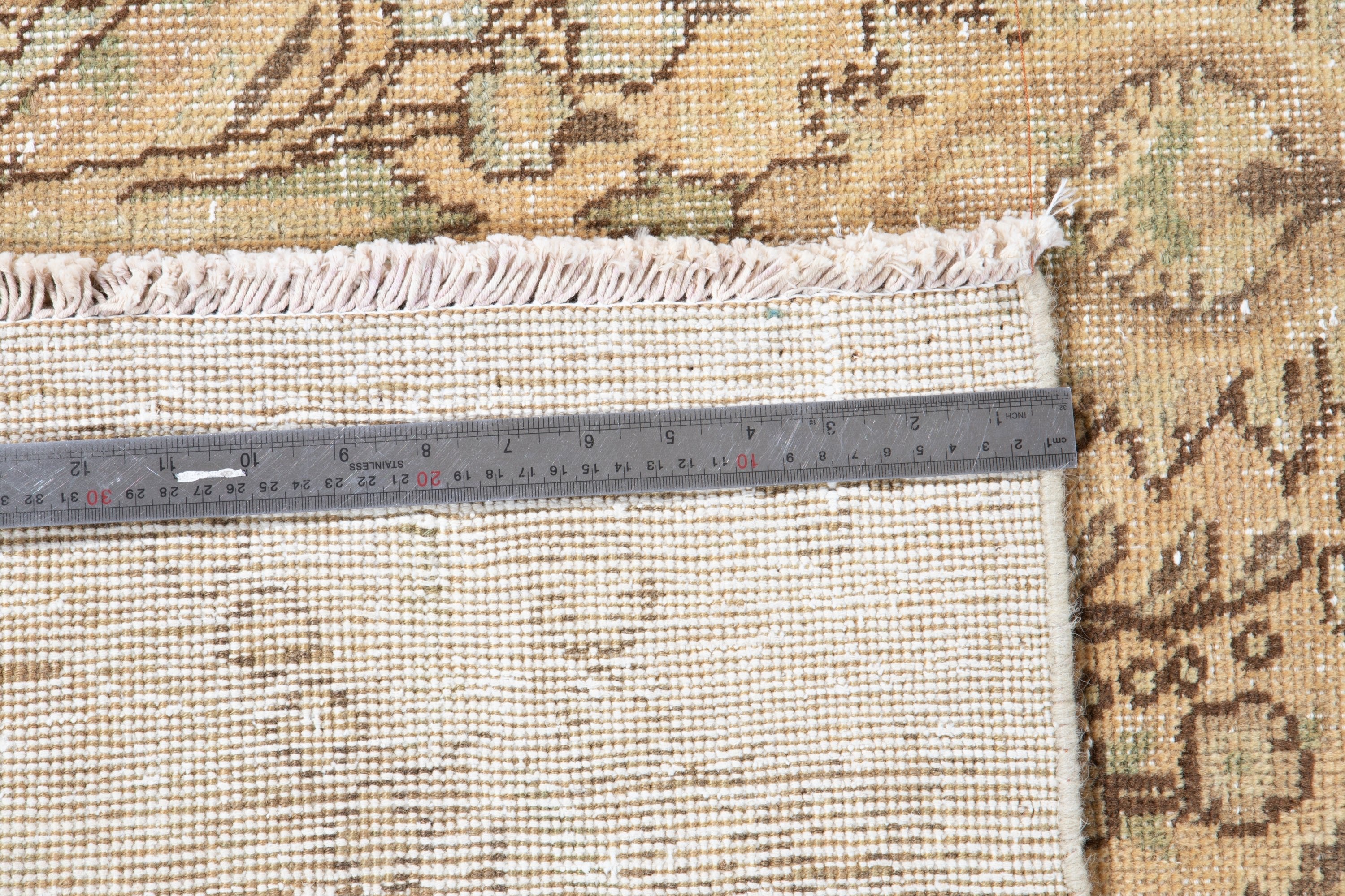Hand-Knotted Vintage Large Wool Area Rug Faded – 9' 5" x 6' 3" (288 x 192 cm) - Yasi & Fara