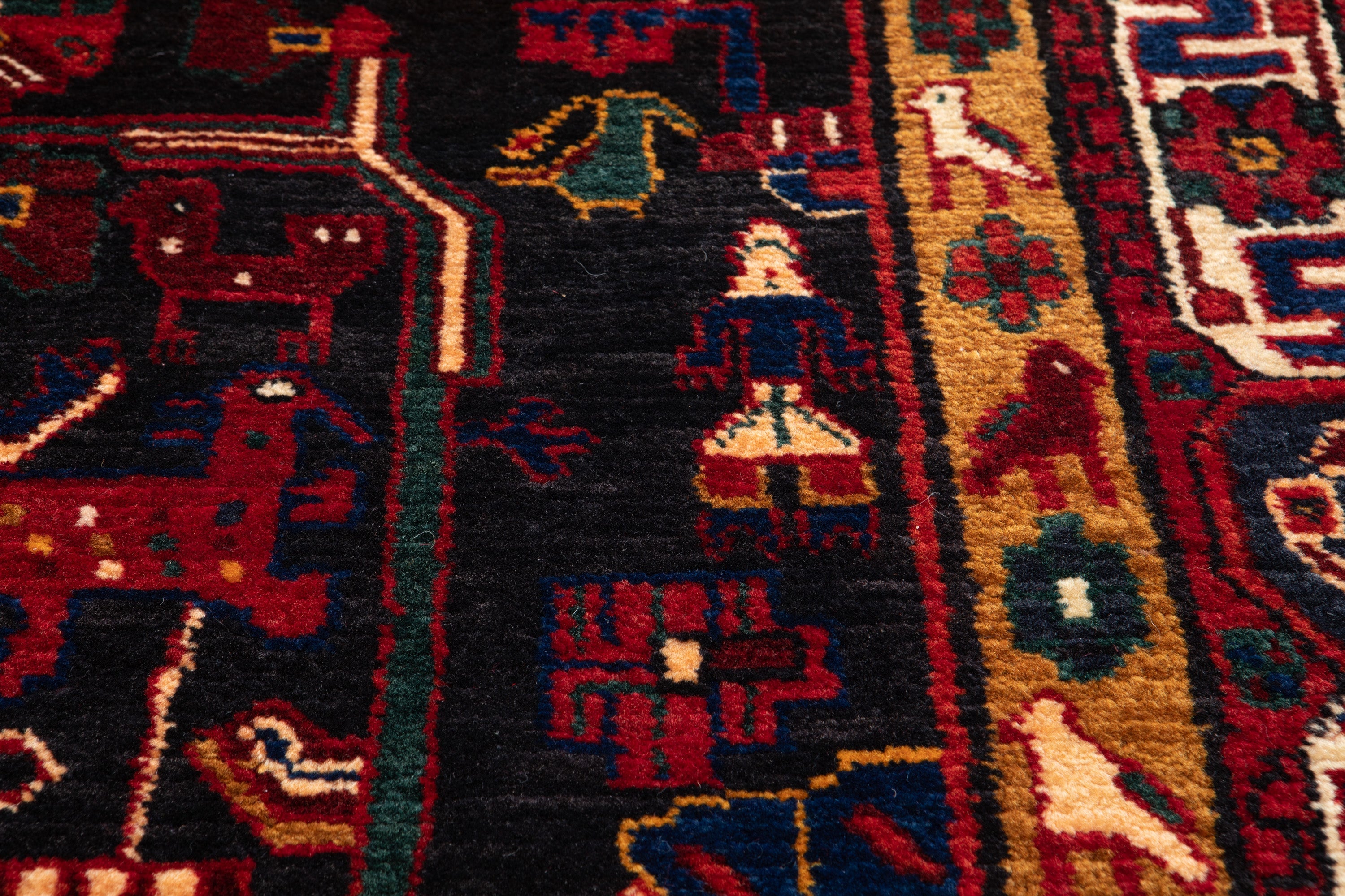 Hand-Knotted Vintage Wool Area Rug – 10' 9" x 5' 4" (327 x 164 cm) - Yasi & Fara