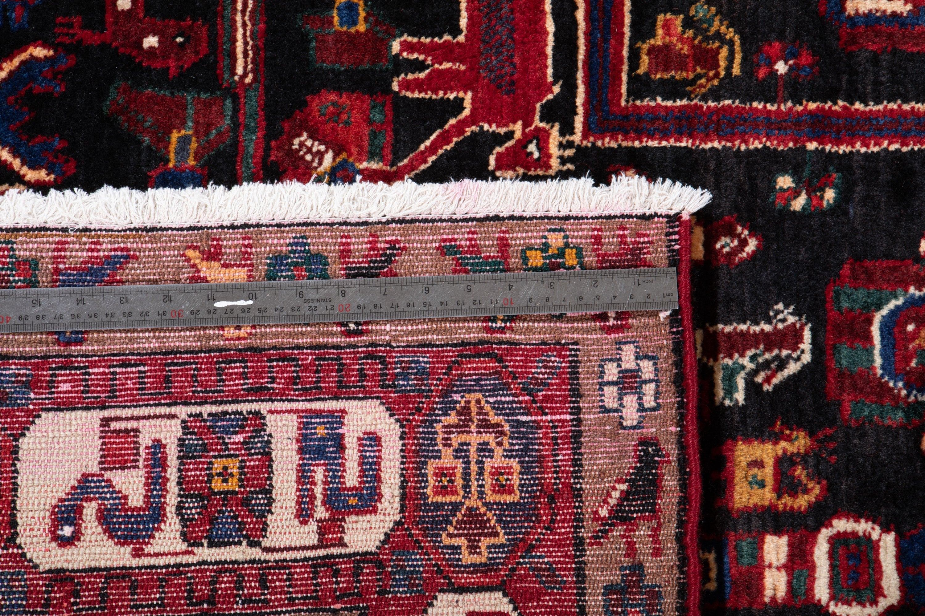 Hand-Knotted Vintage Wool Area Rug – 10' 9" x 5' 4" (327 x 164 cm) - Yasi & Fara
