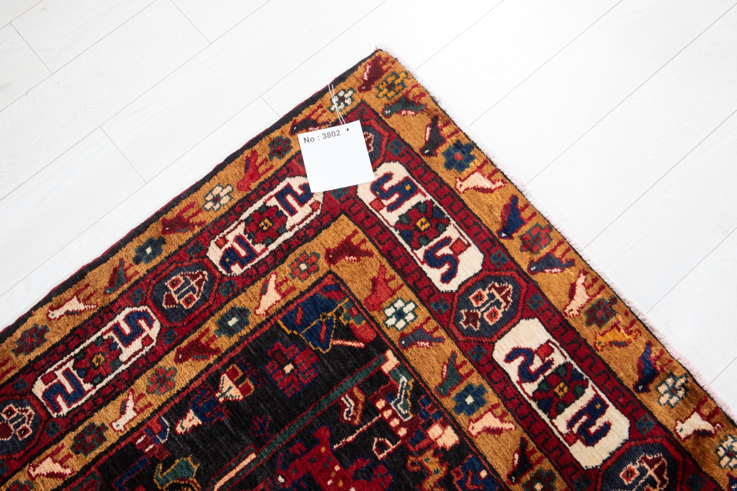 Hand-Knotted Vintage Wool Area Rug – 10' 9" x 5' 4" (327 x 164 cm) - Yasi & Fara
