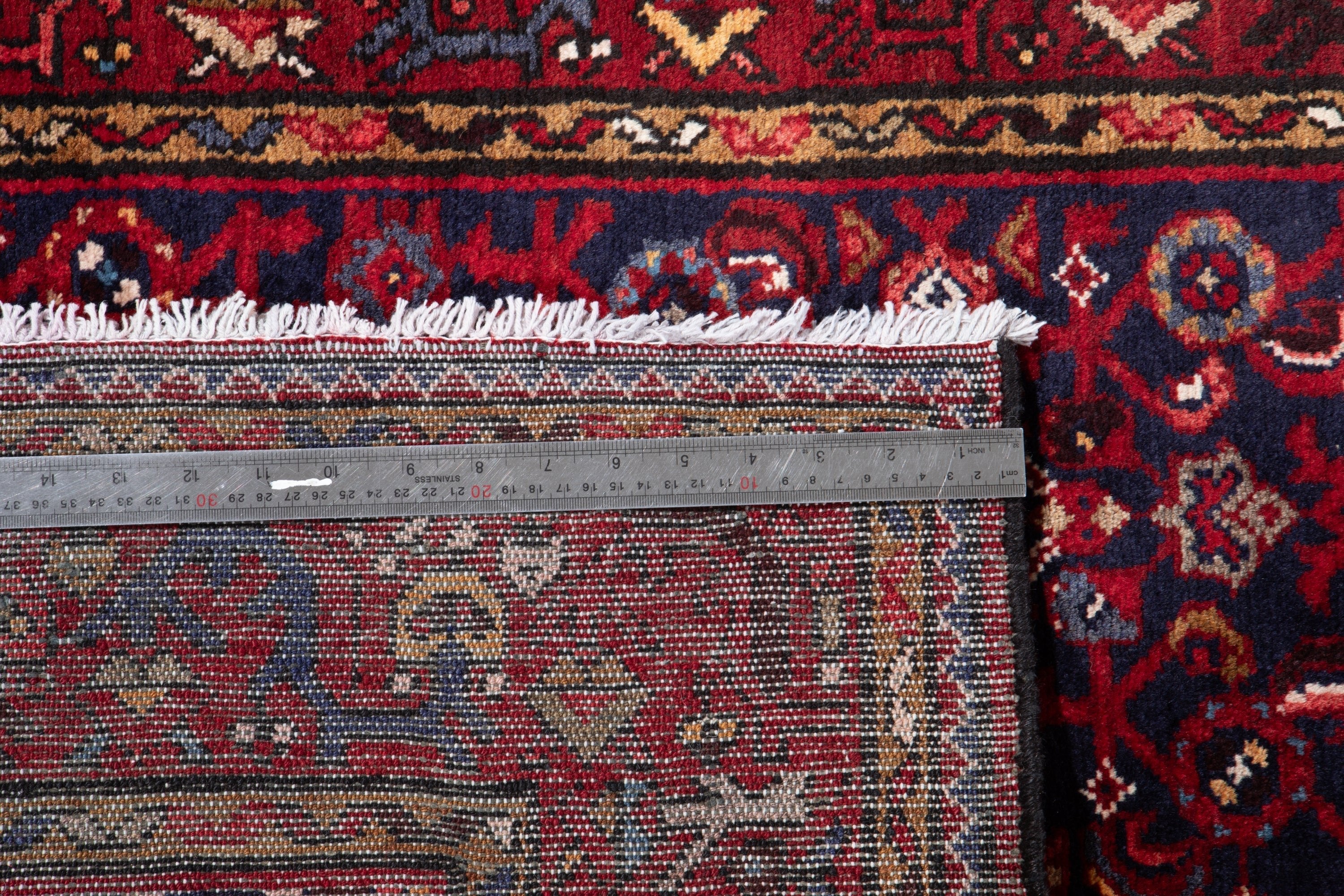 Hand-Knotted Vintage Wool Runner Rug – 10' 1" x 3' 7" (308 x 110 cm) - Yasi & Fara