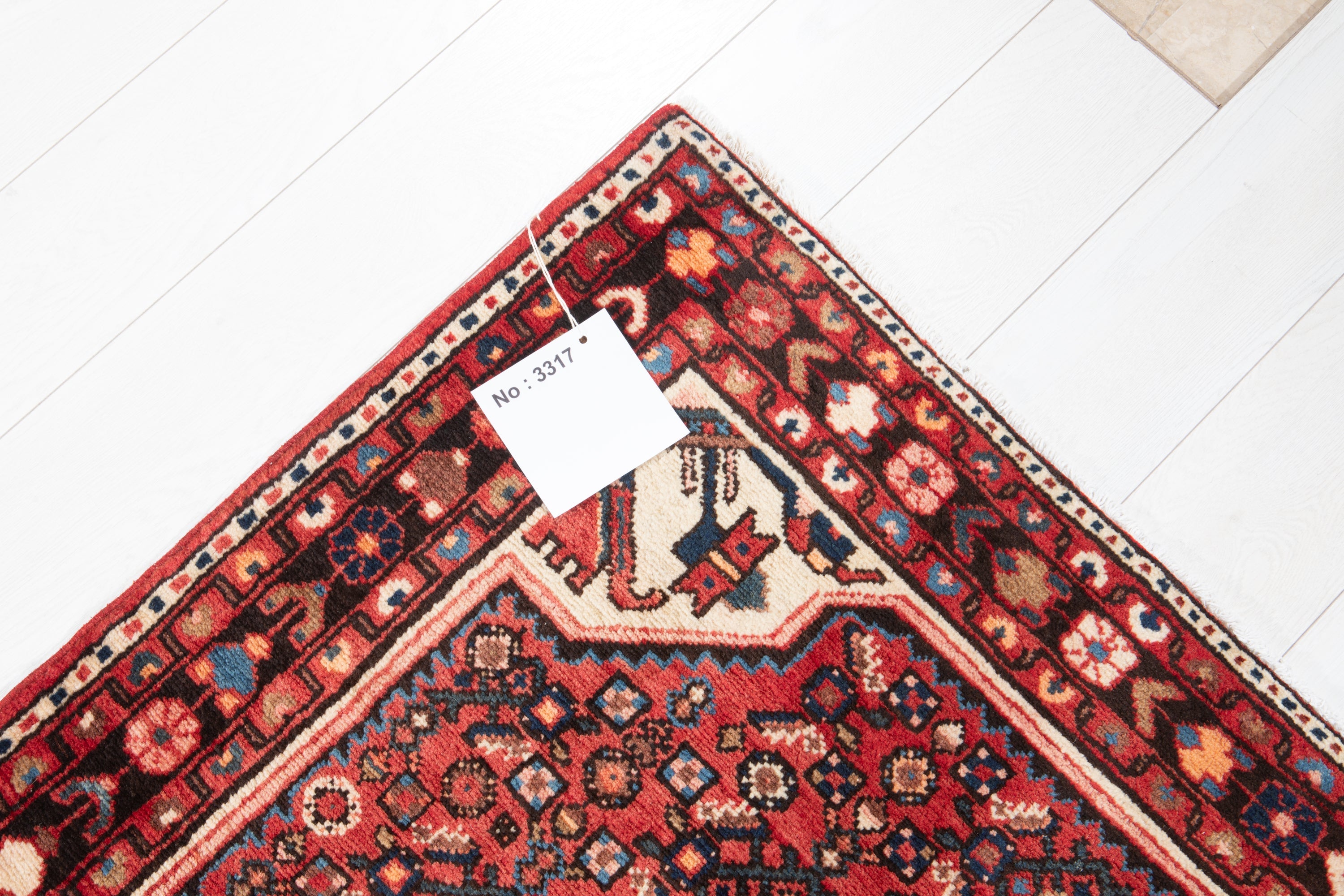 Hand-Knotted Vintage Wool Runner Rug – 14' 2" x 3' 10" (431 x 118 cm) - Yasi & Fara