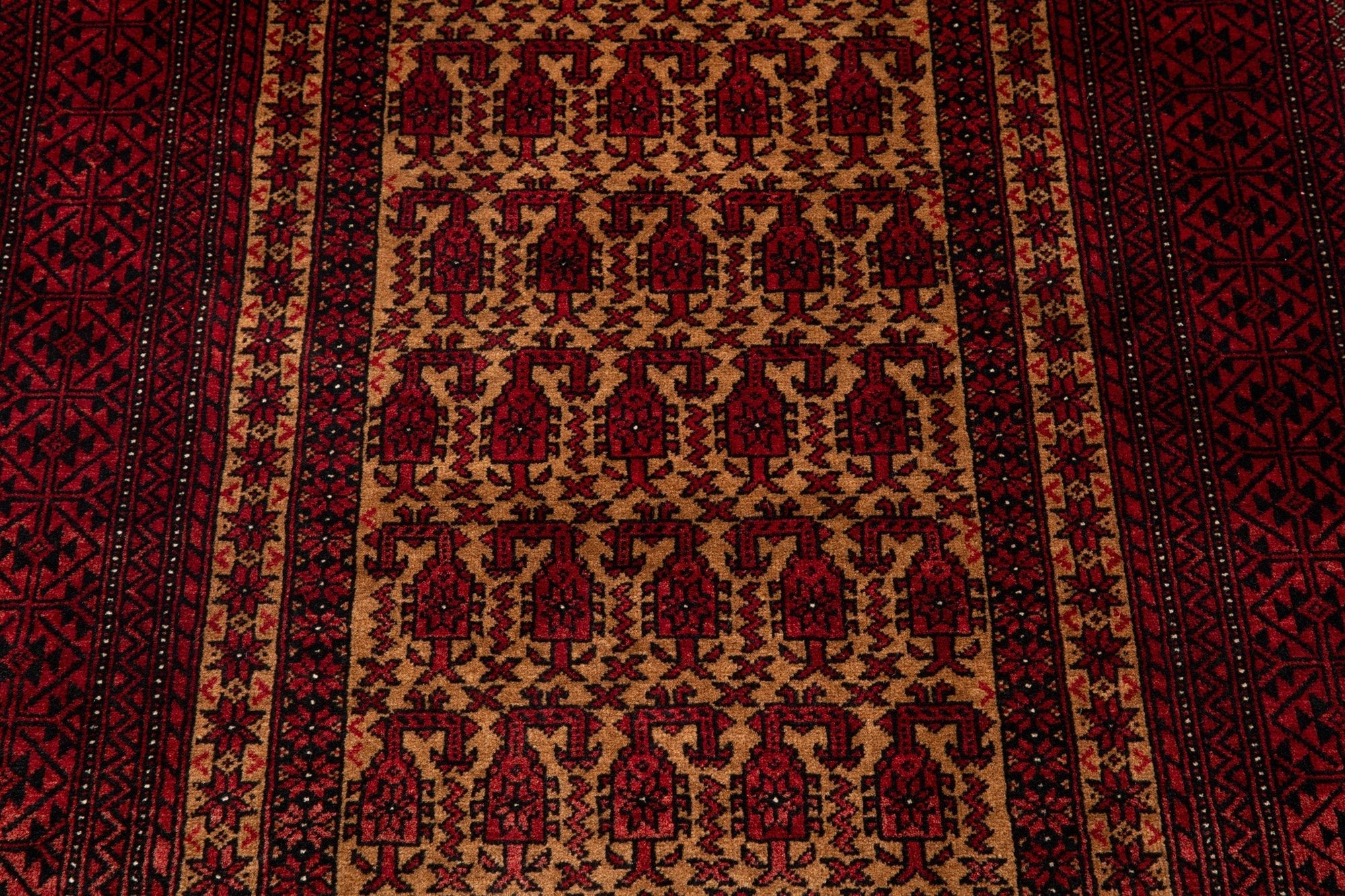 Hand-Knotted Vintage Prayer Wool Area Rug – 6' 4" x 3' 2" (194 x 97 cm) - Yasi & Fara