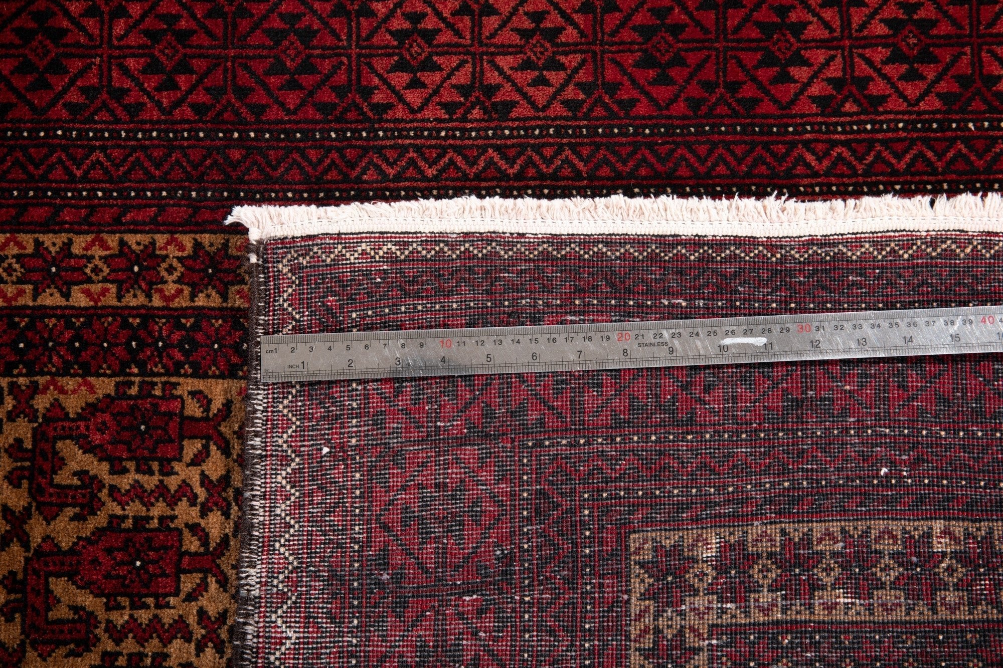 Hand-Knotted Vintage Prayer Wool Area Rug – 6' 4" x 3' 2" (194 x 97 cm) - Yasi & Fara