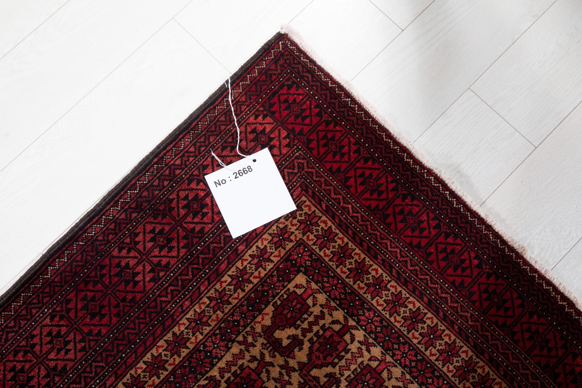 Hand-Knotted Vintage Prayer Wool Area Rug – 6' 4" x 3' 2" (194 x 97 cm) - Yasi & Fara