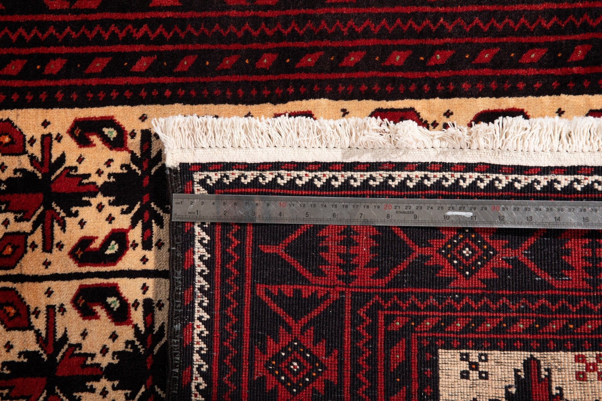 Hand-Knotted Vintage Wool Area Rug – 6' 5" x 3' 5" (196 x 103 cm) - Yasi & Fara