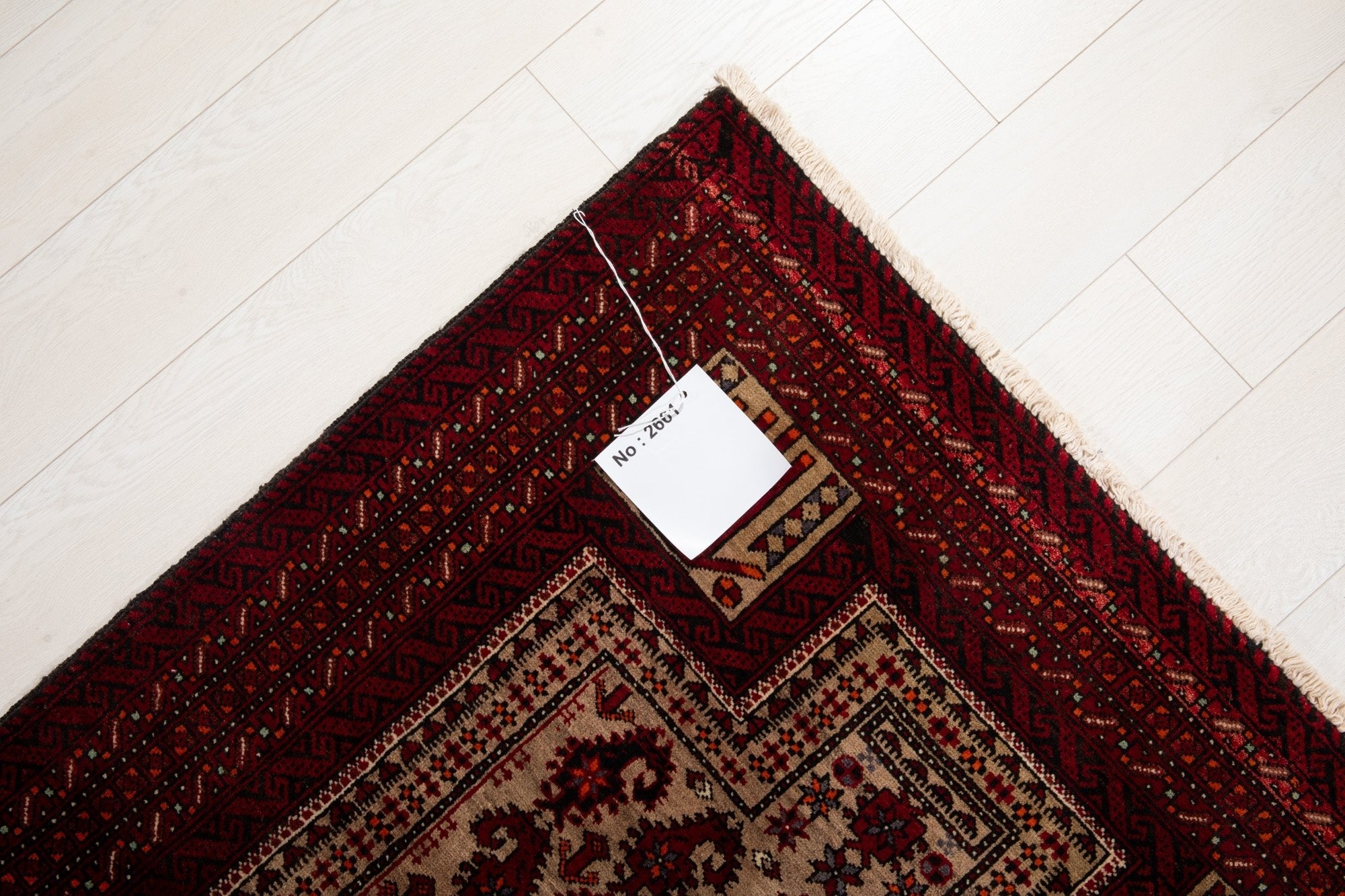 Hand-Knotted Vintage Prayer Wool Area Rug – 6' 6" x 3' 5" (197 x 104 cm) - Yasi & Fara