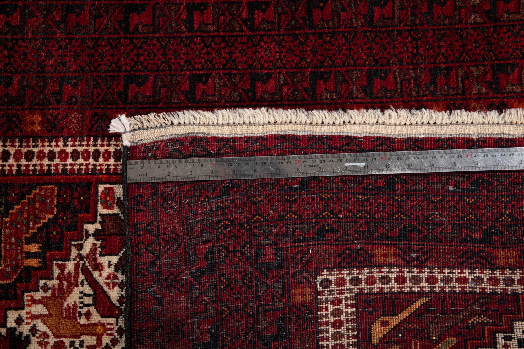 Hand-Knotted Vintage Wool Area Rug – 6' 4" x 3' 5" (193 x 104 cm) - Yasi & Fara