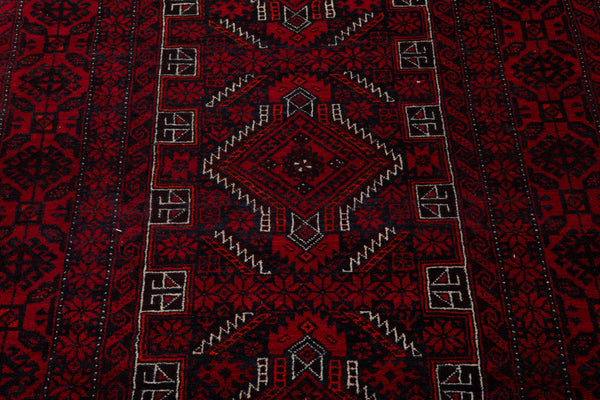 7' 5" x 3' 8" Excellent Hand-Knotted Collectible Vintage Fine Tribal Rug