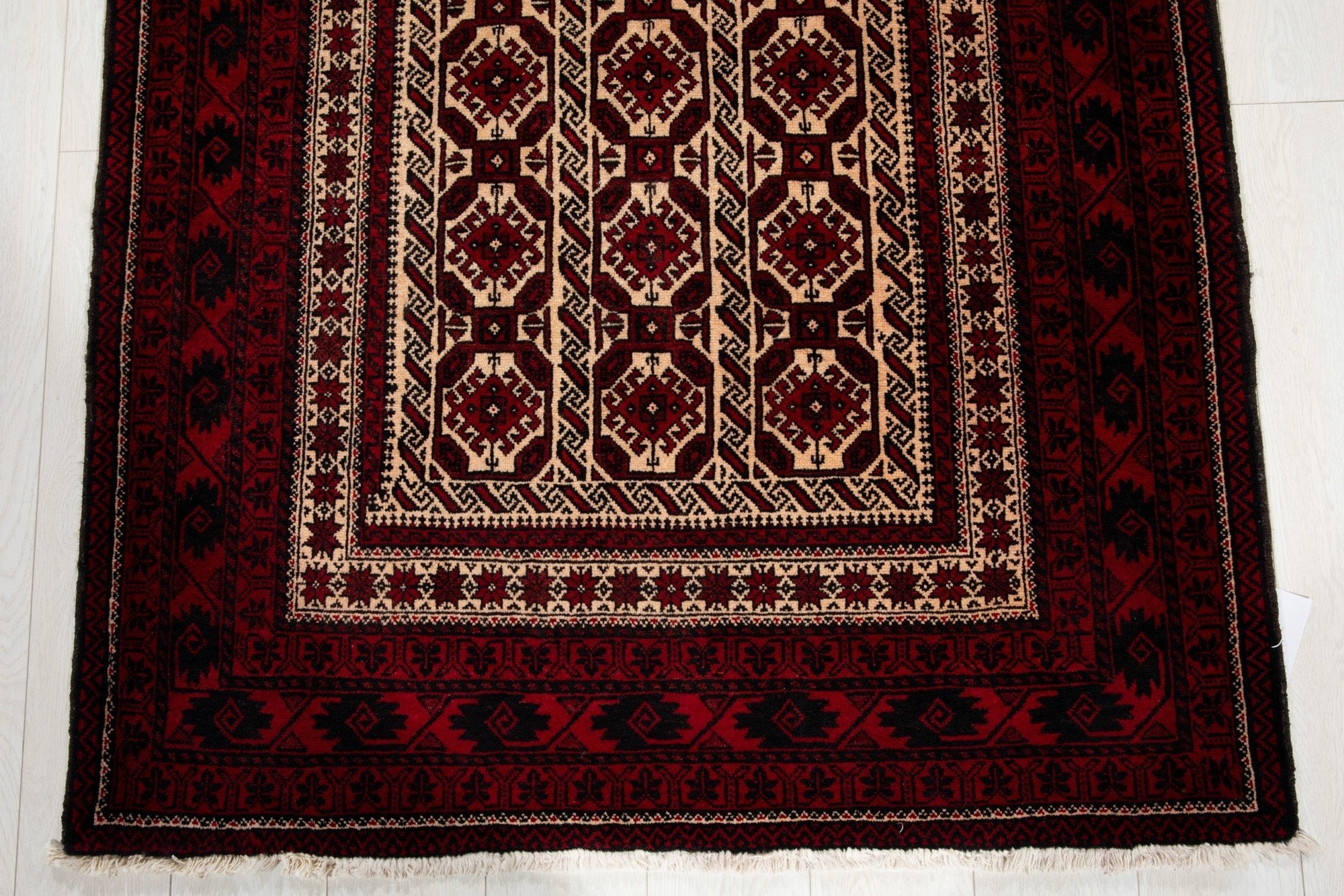 Hand-Knotted Vintage Wool Area Rug – 6' 11" x 3' 8 (211 x 112 cm) - Yasi & Fara