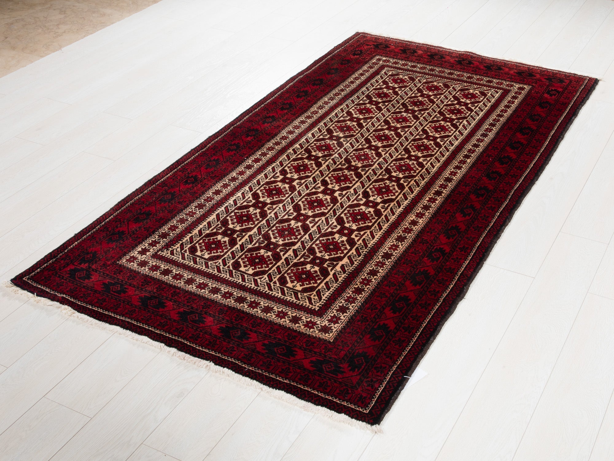 Hand-Knotted Vintage Wool Area Rug – 6' 11" x 3' 8 (211 x 112 cm) - Yasi & Fara