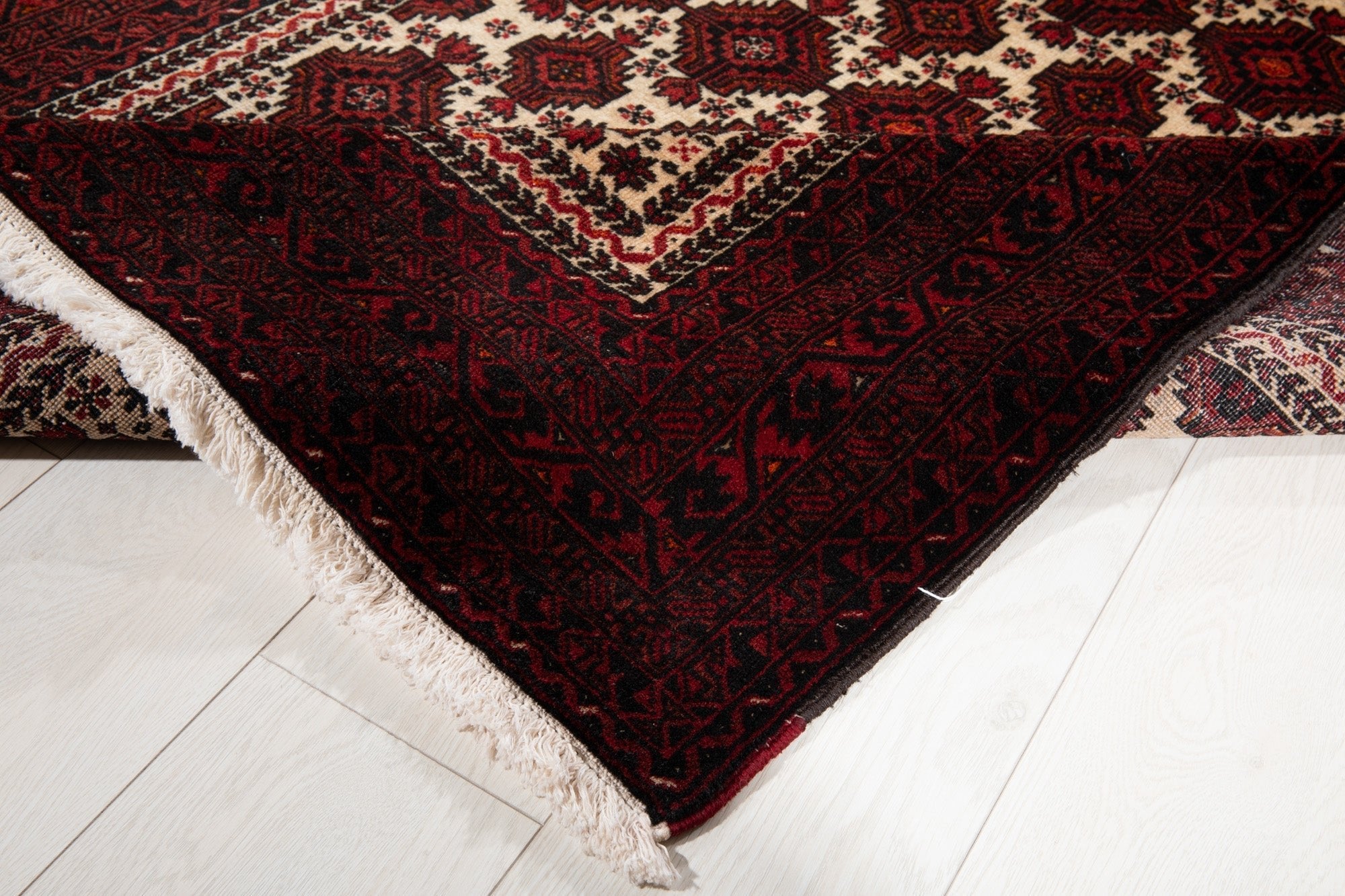 Hand-Knotted Vintage Wool Area Rug – 6' 11" x 3' 6" (211 x 107 cm) - Yasi & Fara