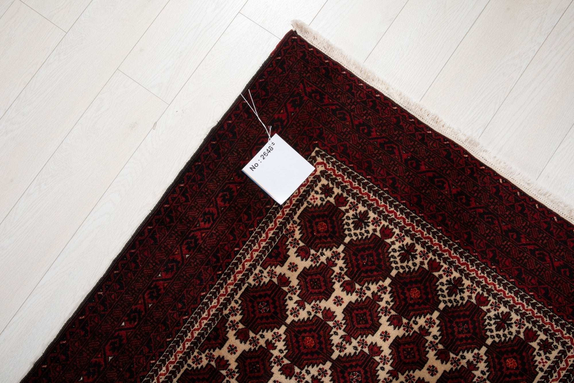 Hand-Knotted Vintage Wool Area Rug – 6' 11" x 3' 6" (211 x 107 cm) - Yasi & Fara