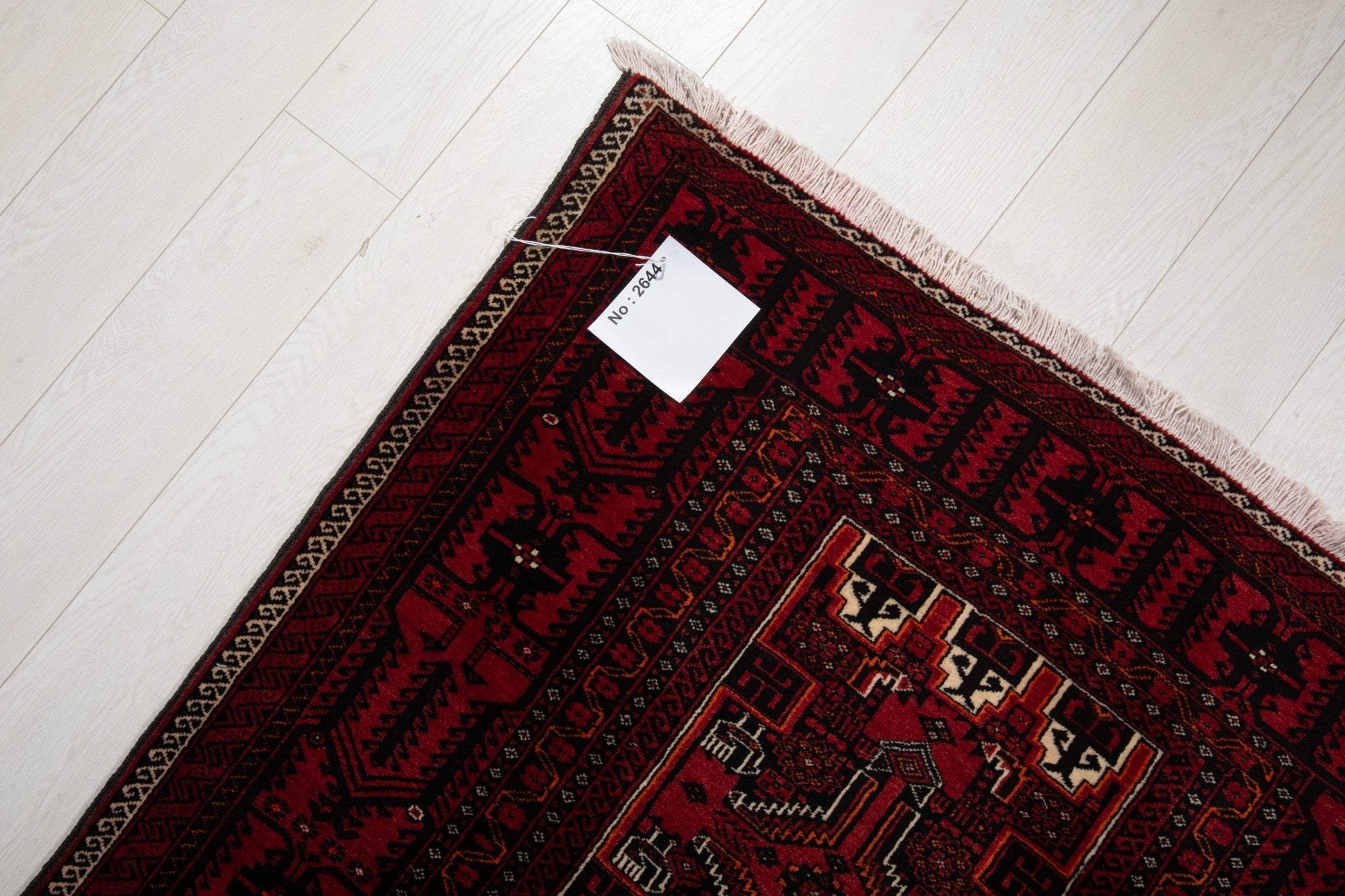 Hand-Knotted Vintage Wool Area Rug – 6' 6" x 3' 5" (199 x 104 cm) - Yasi & Fara