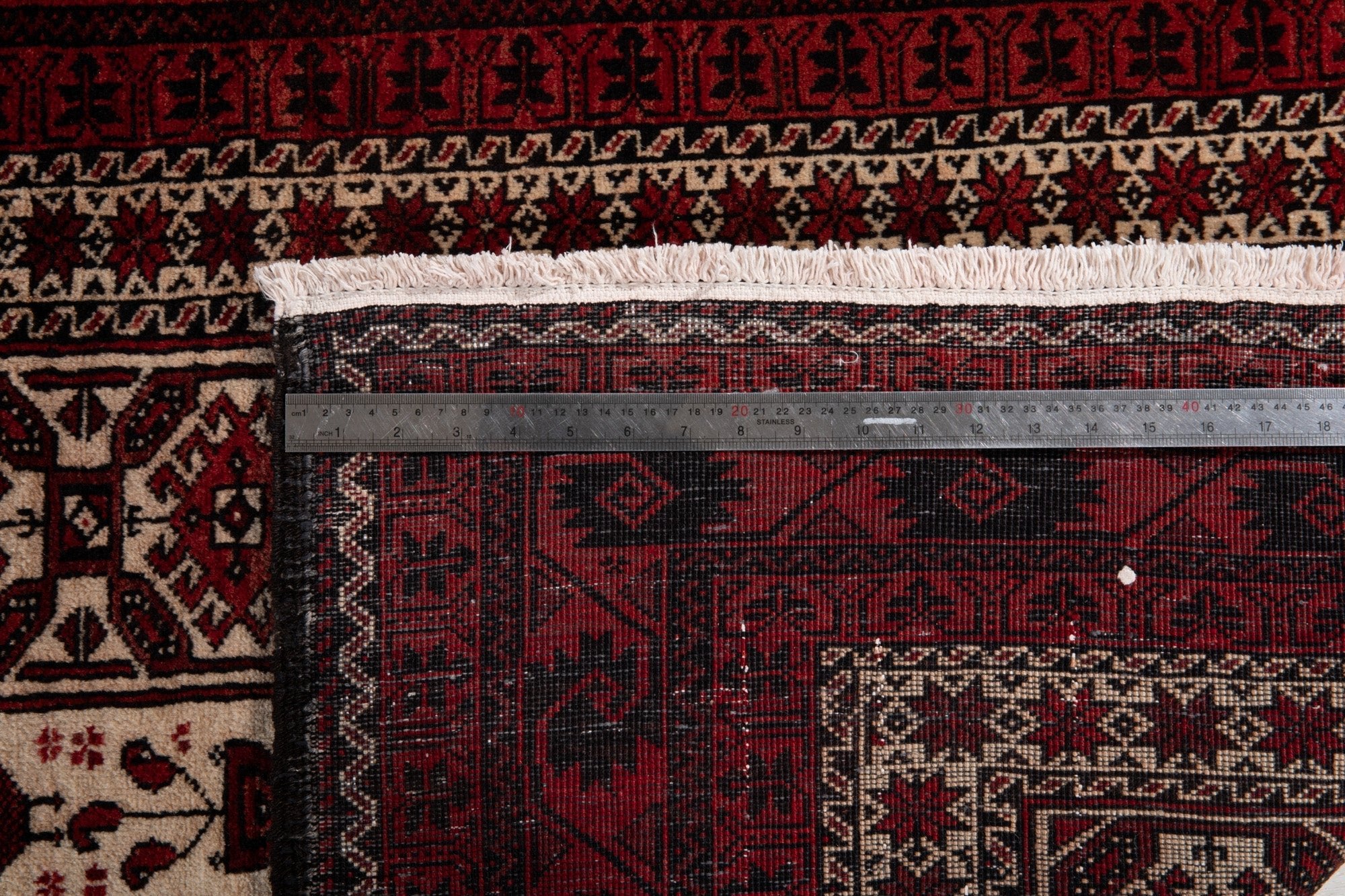 Hand-Knotted Vintage Wool Area Rug – 6' 8" x 3' 6" (204 x 106 cm) - Yasi & Fara