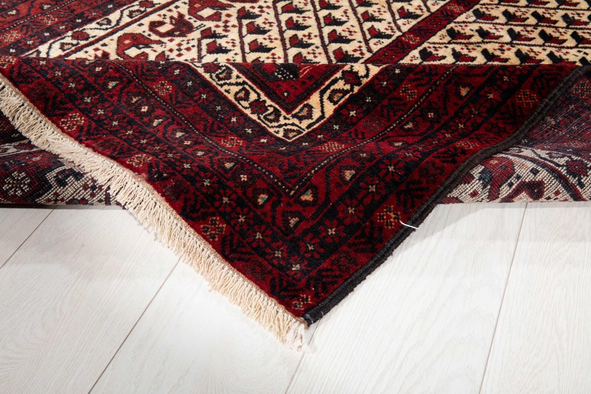 Hand-Knotted Vintage Wool Area Rug – 5' 10" x 3' 4" (179 x 103 cm) - Yasi & Fara