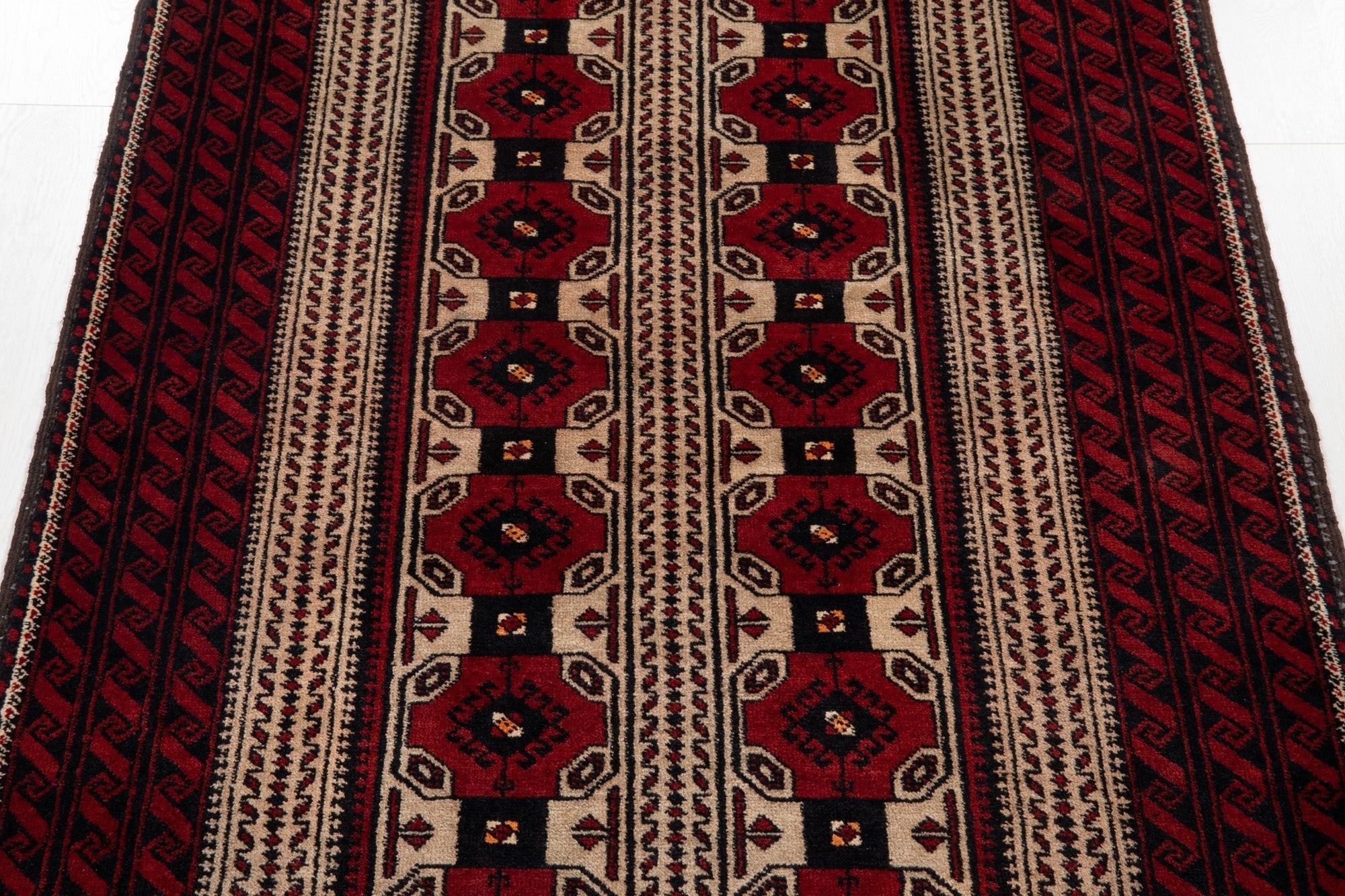 Hand-Knotted Vintage Wool Area Rug – 6' 3" x 3' 5' (191 x 104 cm) - Yasi & Fara