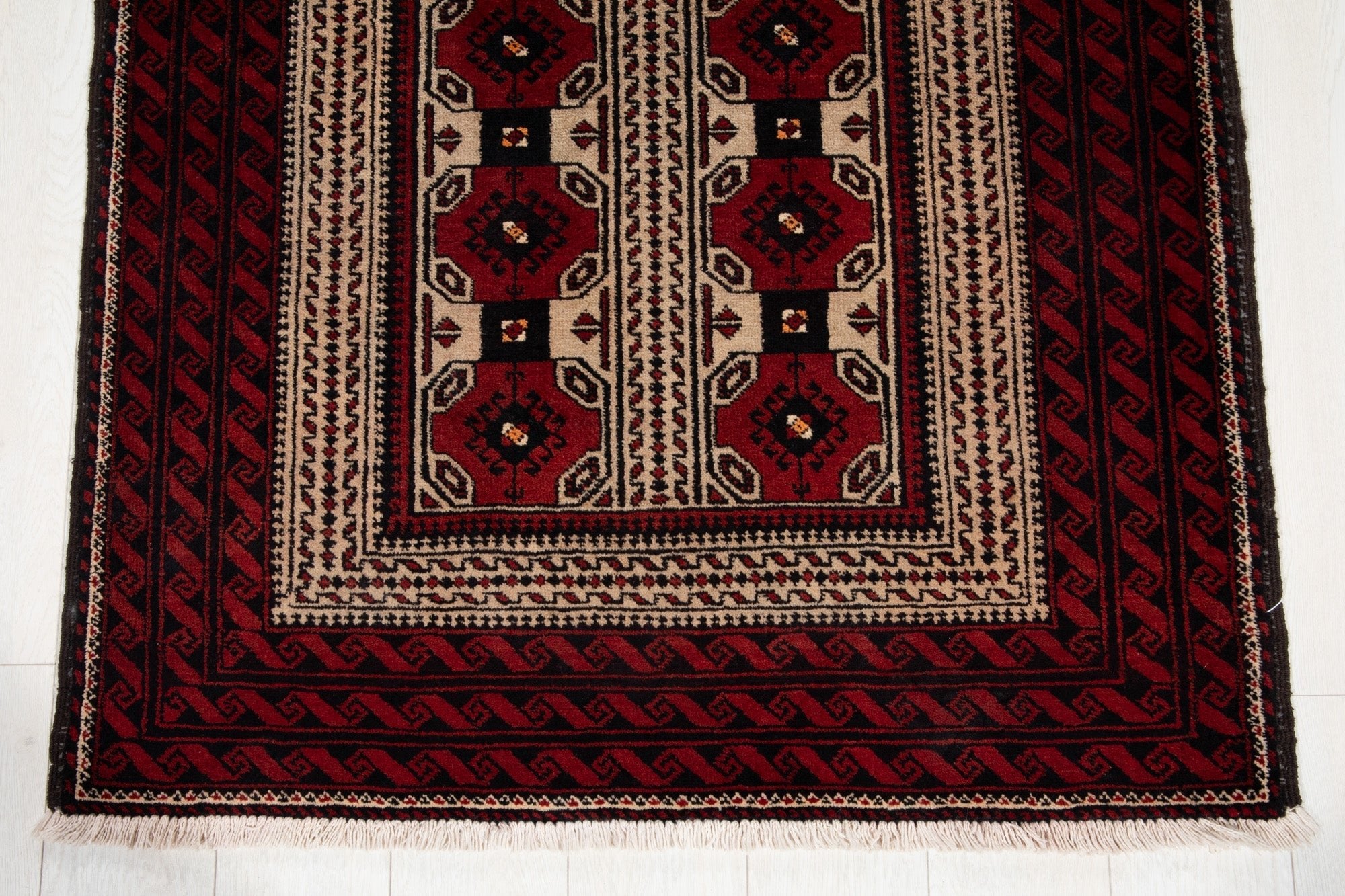 Hand-Knotted Vintage Wool Area Rug – 6' 3" x 3' 5' (191 x 104 cm) - Yasi & Fara